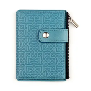 Blue Slim wallet with Coin pocket Farid