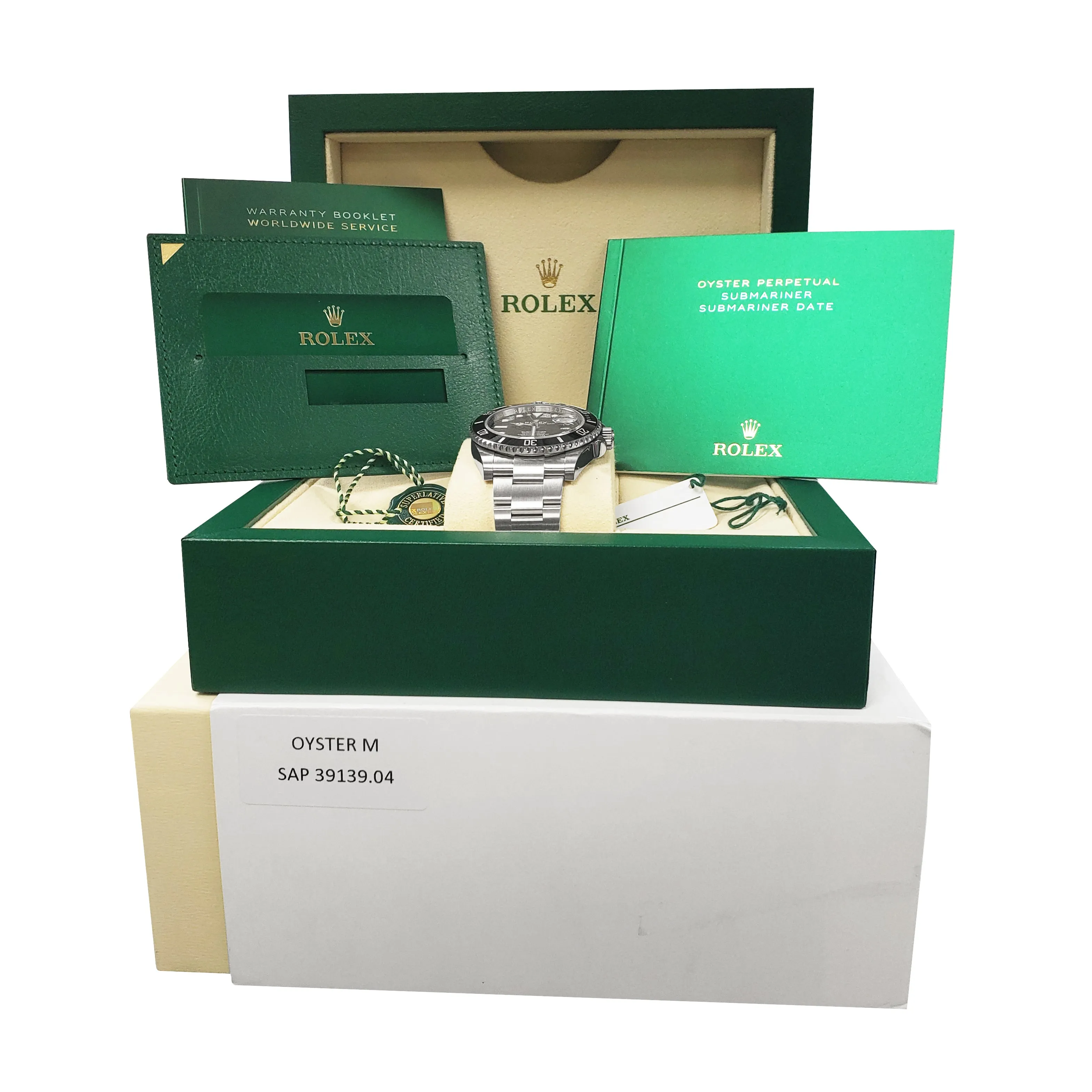 BRAND NEW 2020 CARD Rolex Submariner 41 Date Steel Black Ceramic Watch 126610 LN
