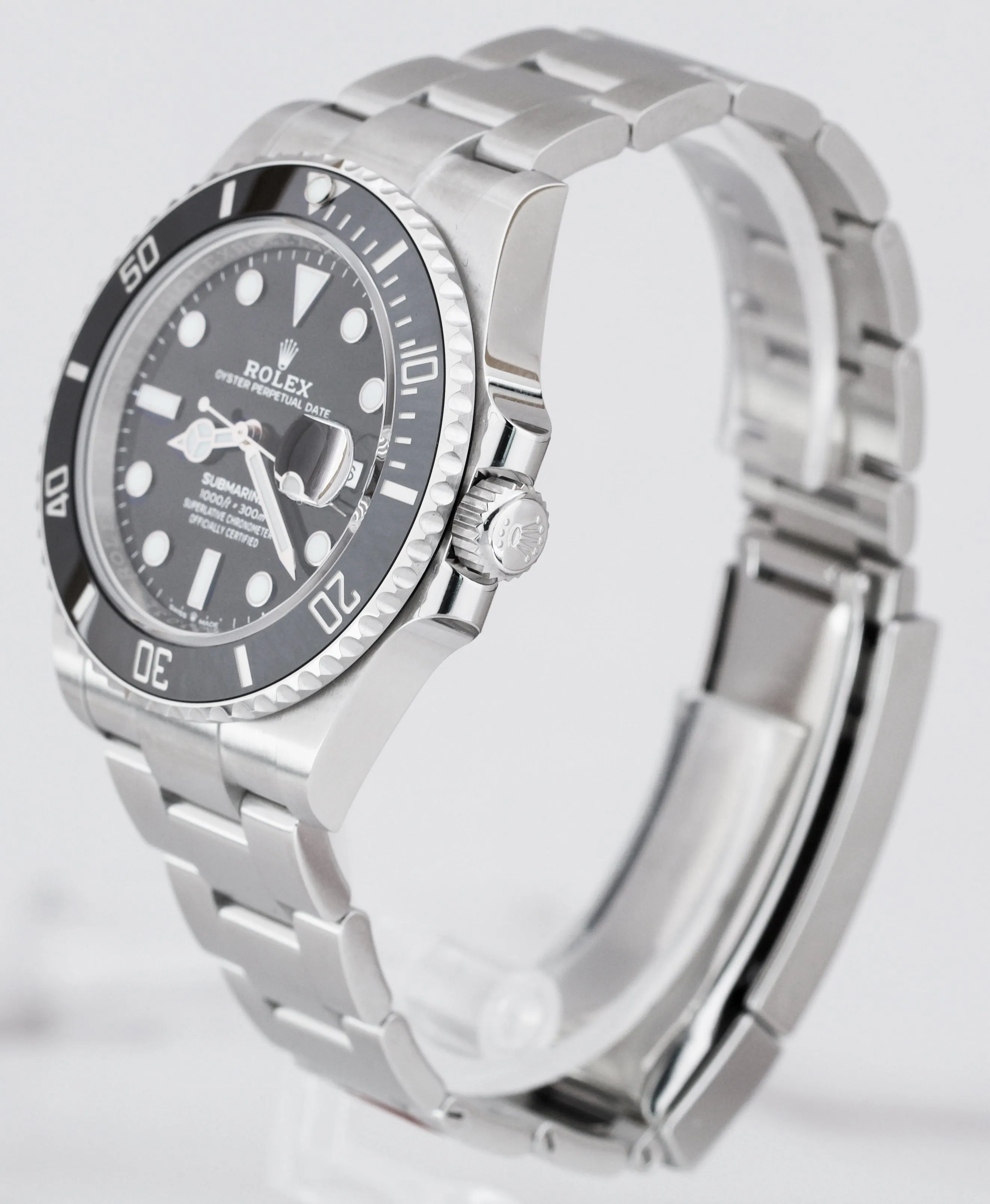 BRAND NEW 2020 CARD Rolex Submariner 41 Date Steel Black Ceramic Watch 126610 LN