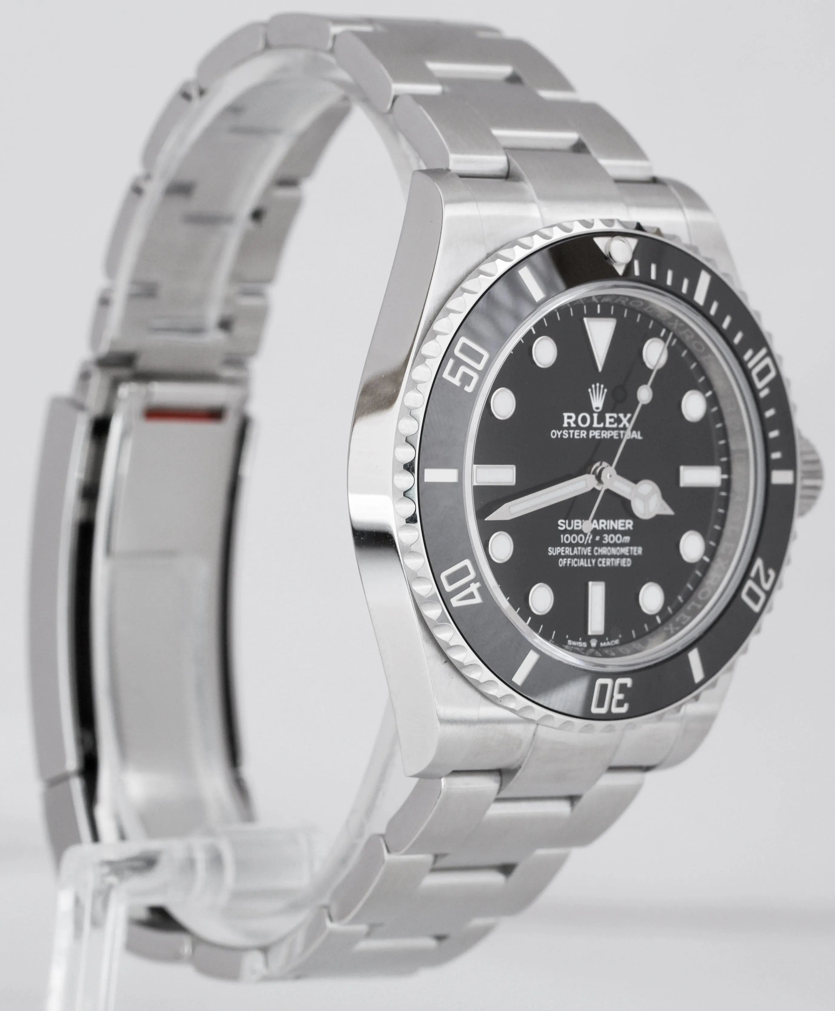 BRAND NEW 2020 CARD Rolex Submariner 41mm No-Date Black Ceramic Watch 124060 LN