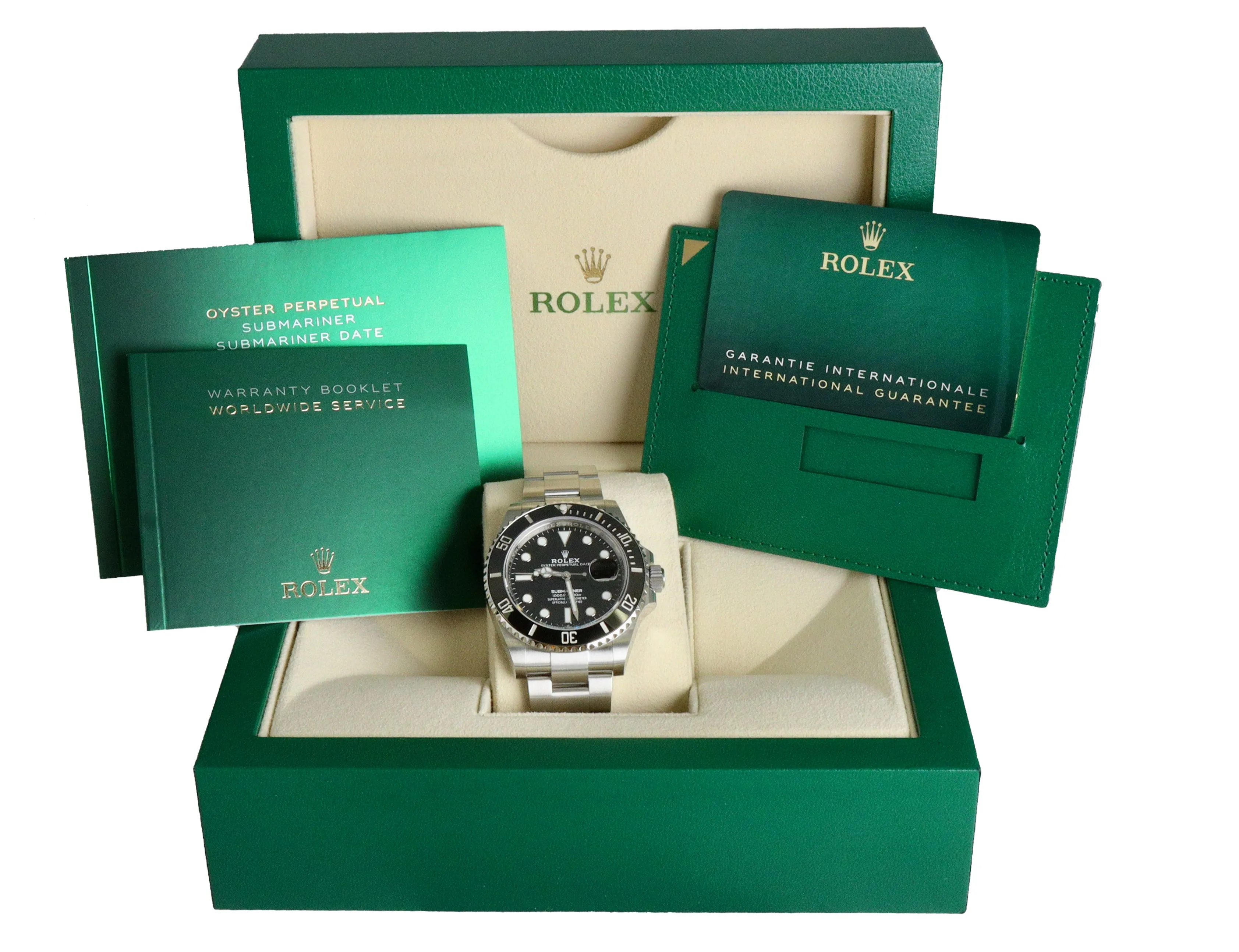 BRAND NEW 2021 Rolex Submariner 41 Date Steel Black Ceramic Watch 126610 LN