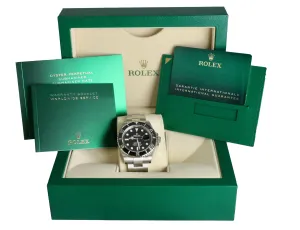 BRAND NEW 2021 Rolex Submariner 41 Date Steel Black Ceramic Watch 126610 LN
