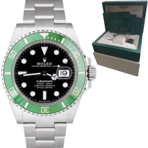 BRAND NEW 2021 Rolex Submariner 41mm Date GREEN KERMIT Ceramic Watch 126610 LV
