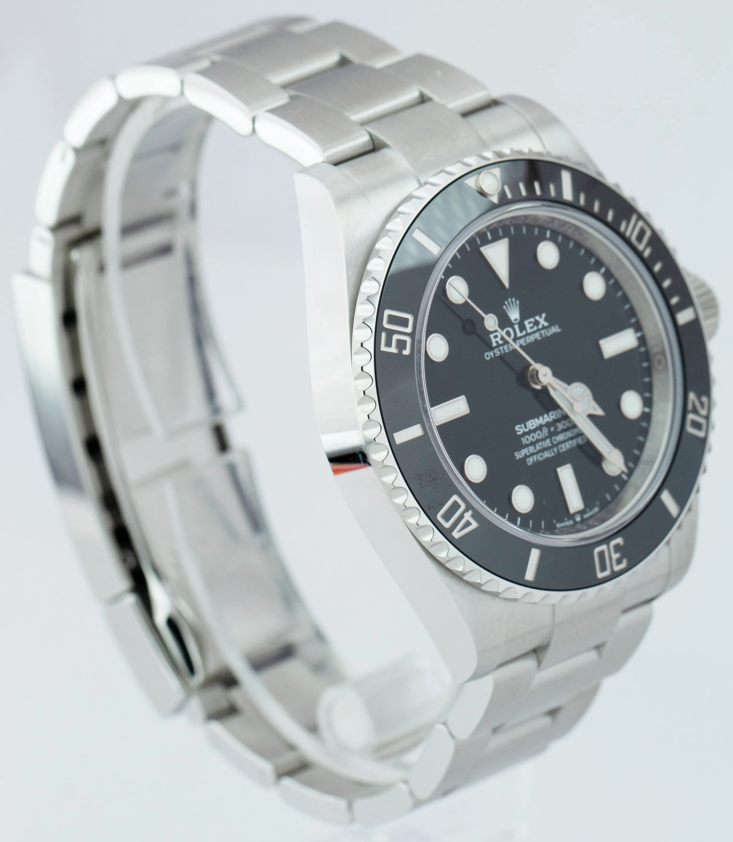 BRAND NEW 2022 Rolex Submariner 41mm No-Date Black Ceramic Watch 124060 LN