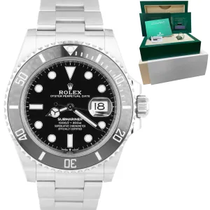 BRAND NEW JAN 2023 Rolex Submariner Date 41mm Steel Black 126610 LN CARD B P