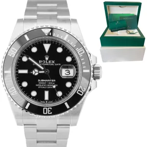 BRAND NEW SEPT. 2021 Rolex Submariner Date 41mm Steel Black Watch 126610 LN