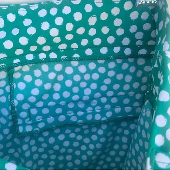 Brand New SPANX 6” Sunshine Shorts Women’s Size S Polka dot Kelly Green 50213R