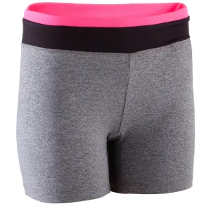 Breathe Women's Fitness Tight Shorts - Mottled Grey