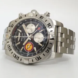 Breitling Chronomat GMT Black Dial 44MM Patrouille Swiss Limited Edition AB0420