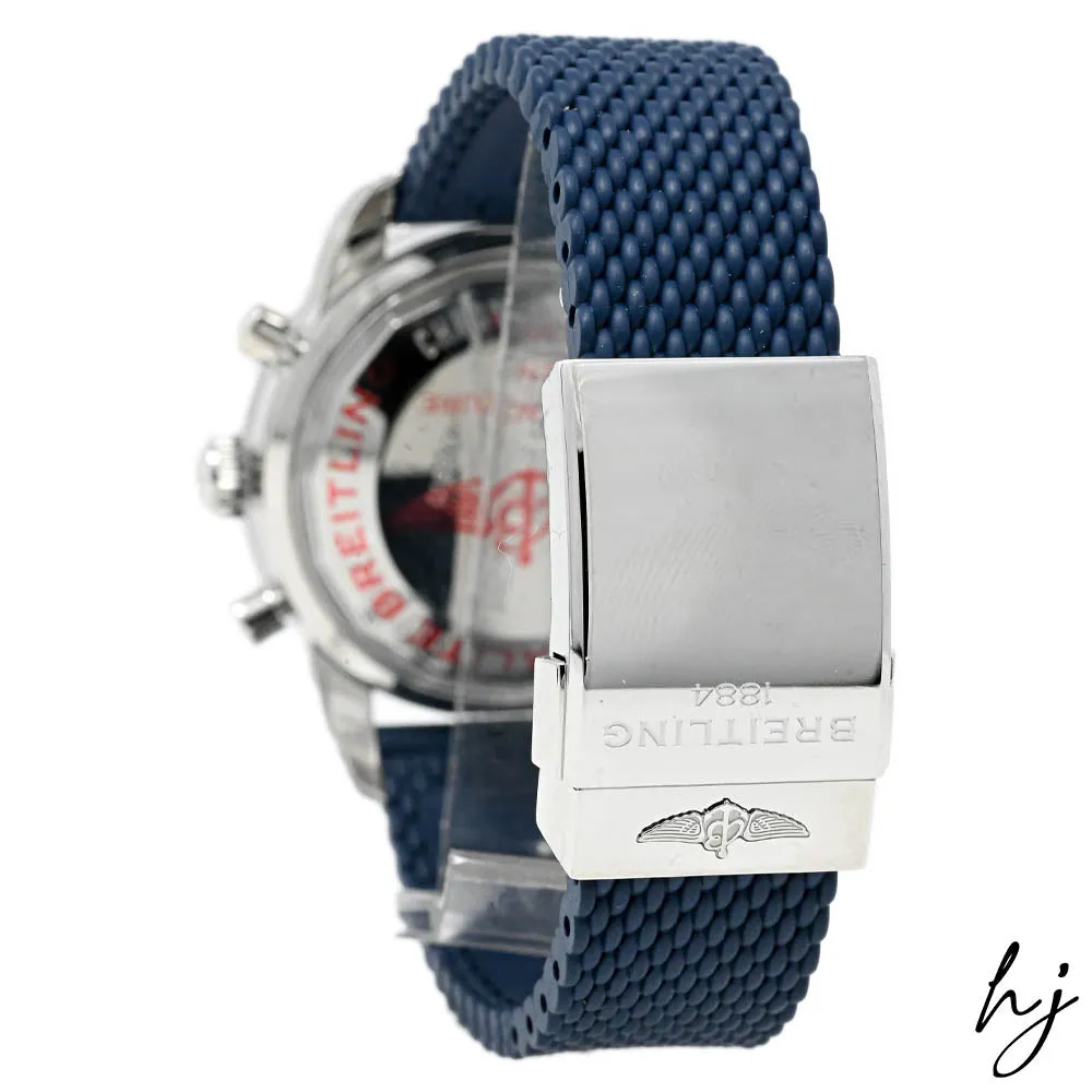 Breitling Men's Superocean Heritage Stainless Steel 44mm Blue Chronograph Dial Watch Reference #: A13313