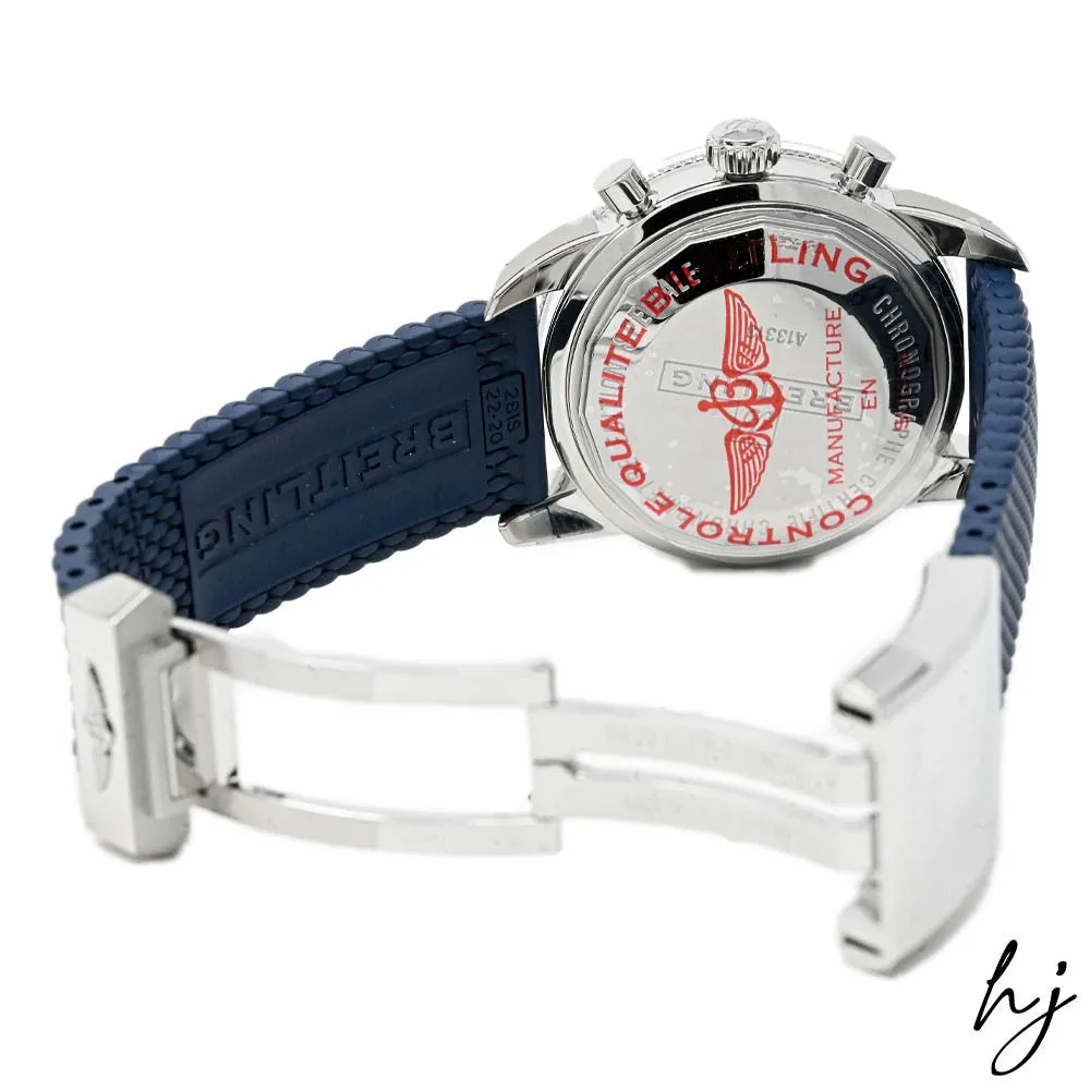 Breitling Men's Superocean Heritage Stainless Steel 44mm Blue Chronograph Dial Watch Reference #: A13313