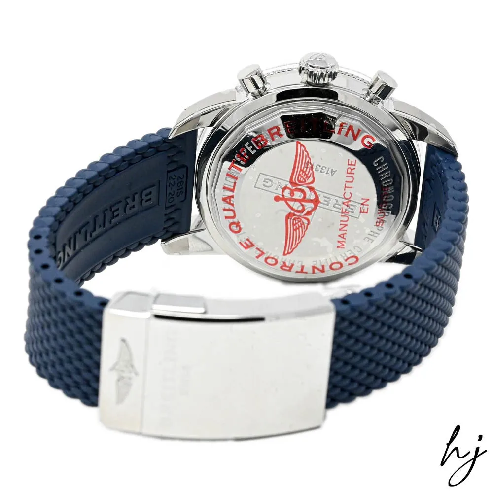 Breitling Men's Superocean Heritage Stainless Steel 44mm Blue Chronograph Dial Watch Reference #: A13313