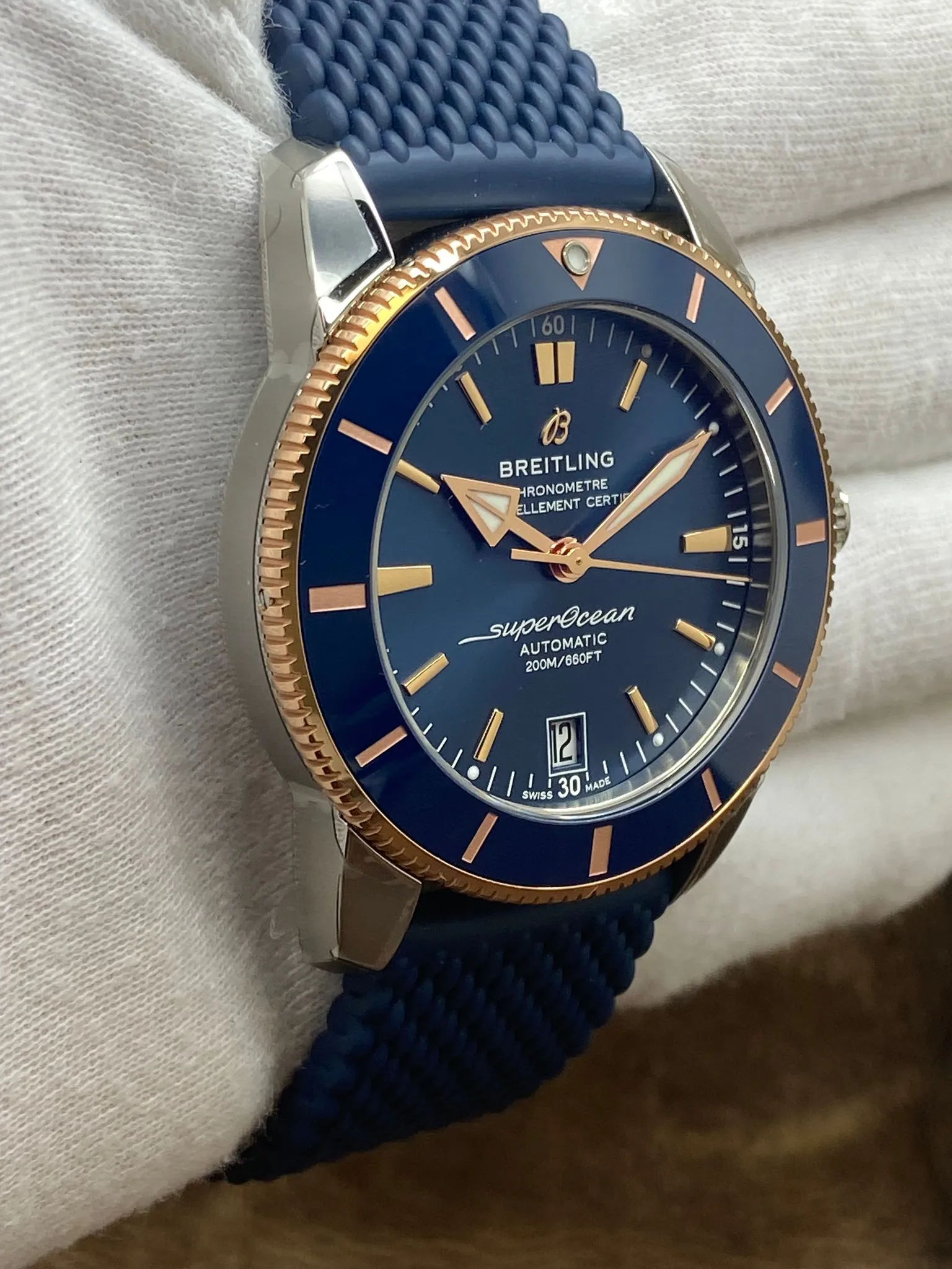 Breitling SUPEROCEAN HERITAGE B20  UB2010161C1S1 Blue Dial Automatic Men's Watch