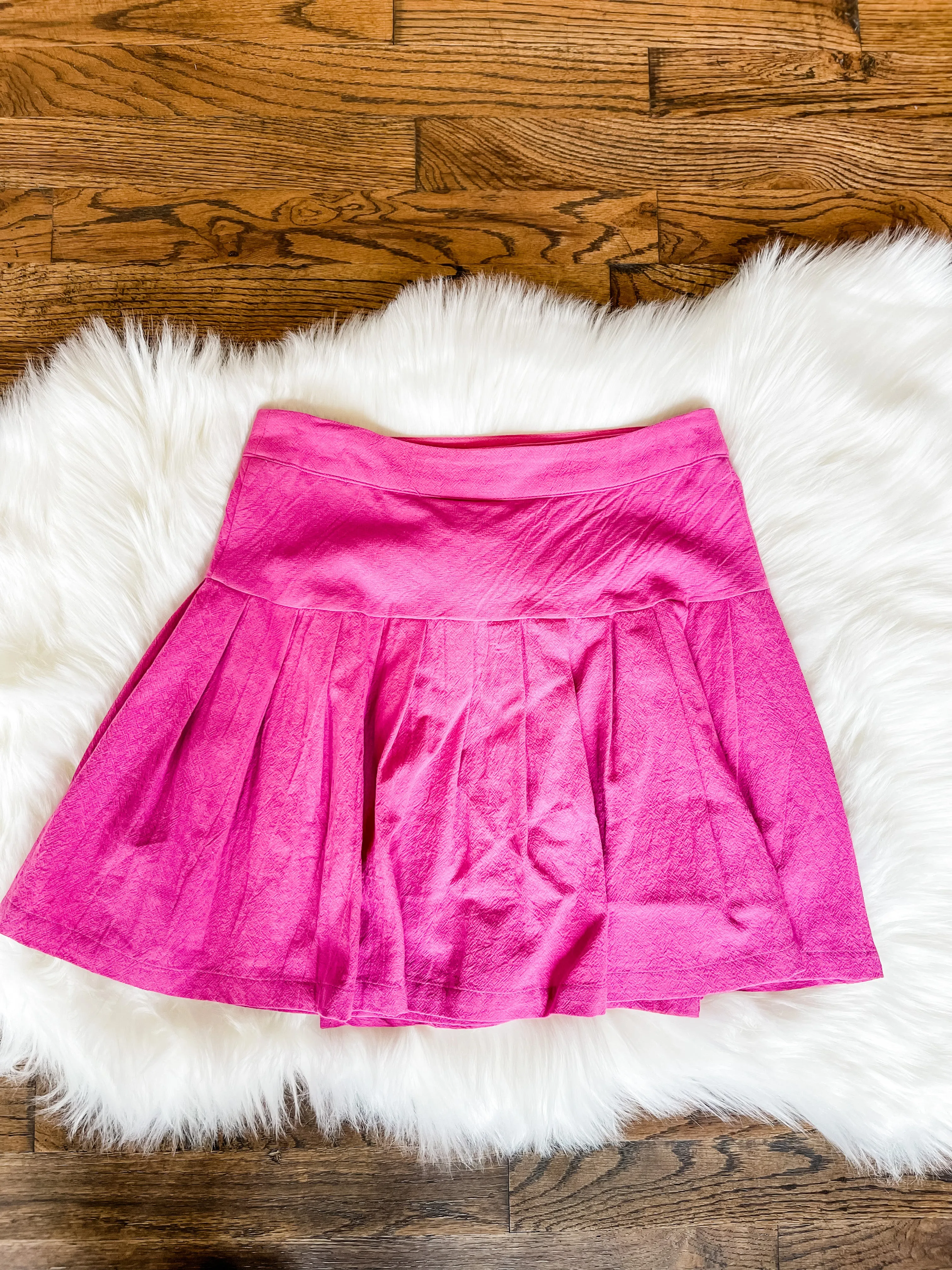 Brittney Wrap Skirt with Pleat Deal in Orchid