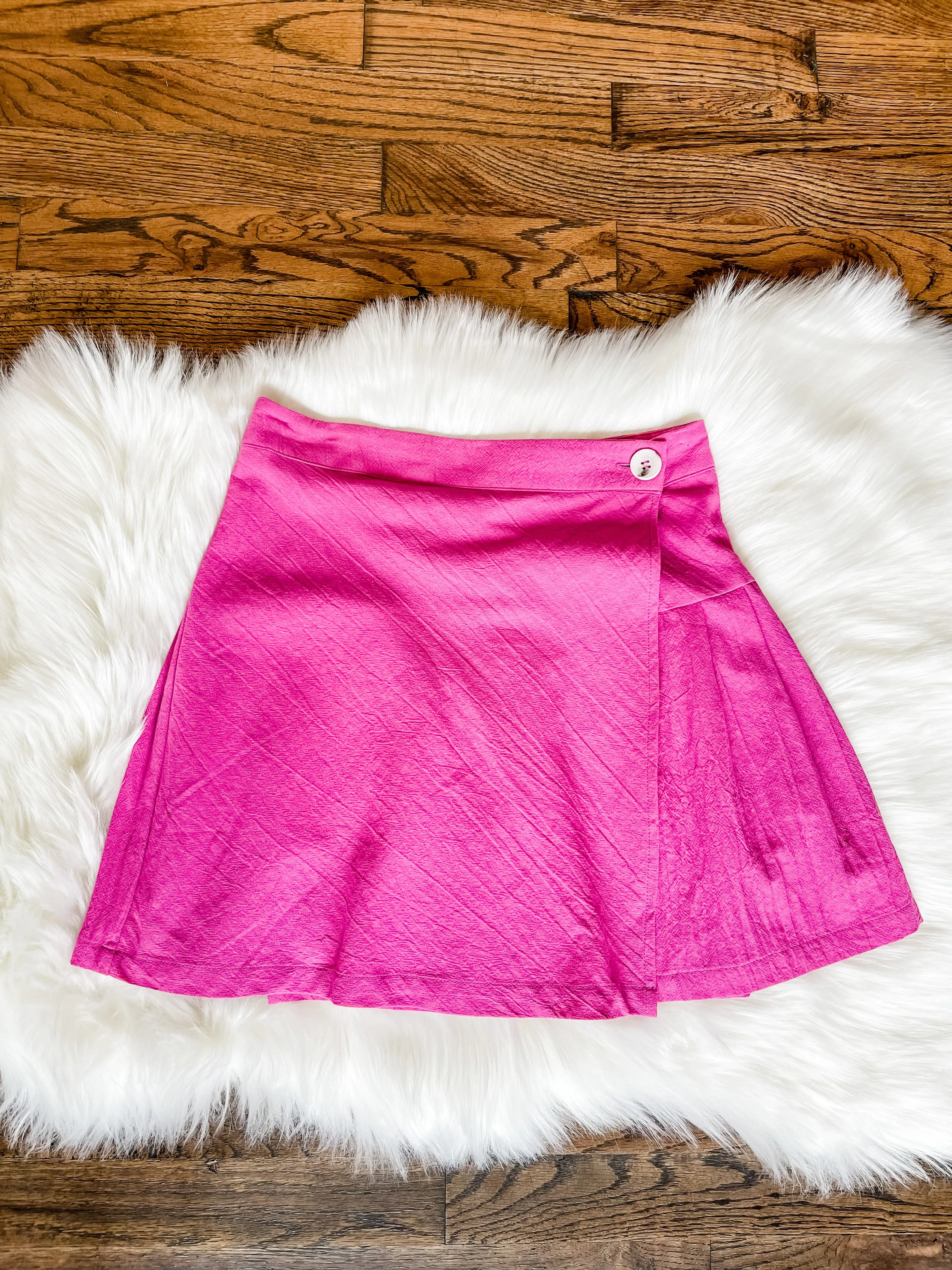 Brittney Wrap Skirt with Pleat Deal in Orchid