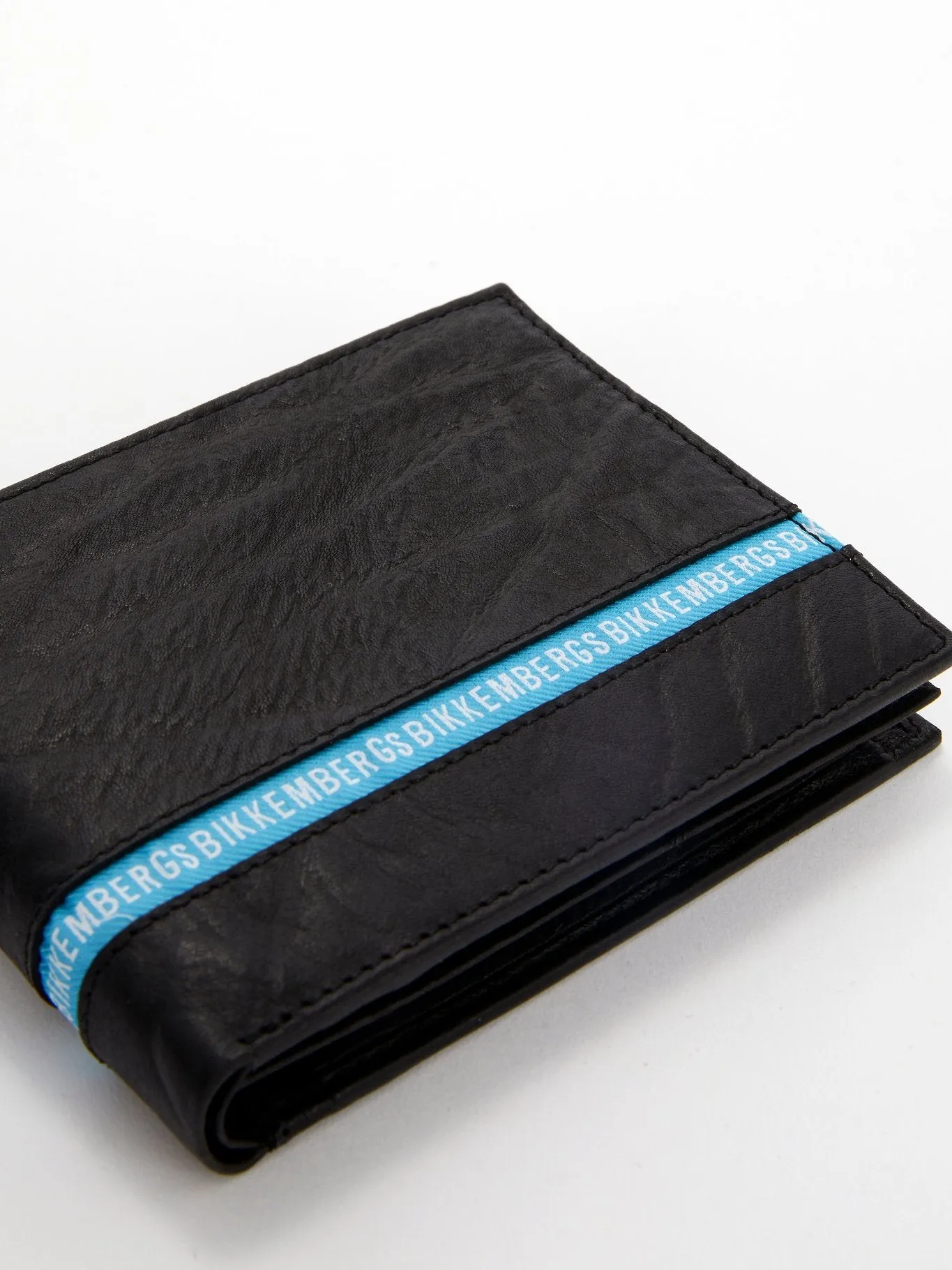 Brix 30 Black Contrast Lining Leather Wallet (Billfold 7 C/C with Coin Pocket)