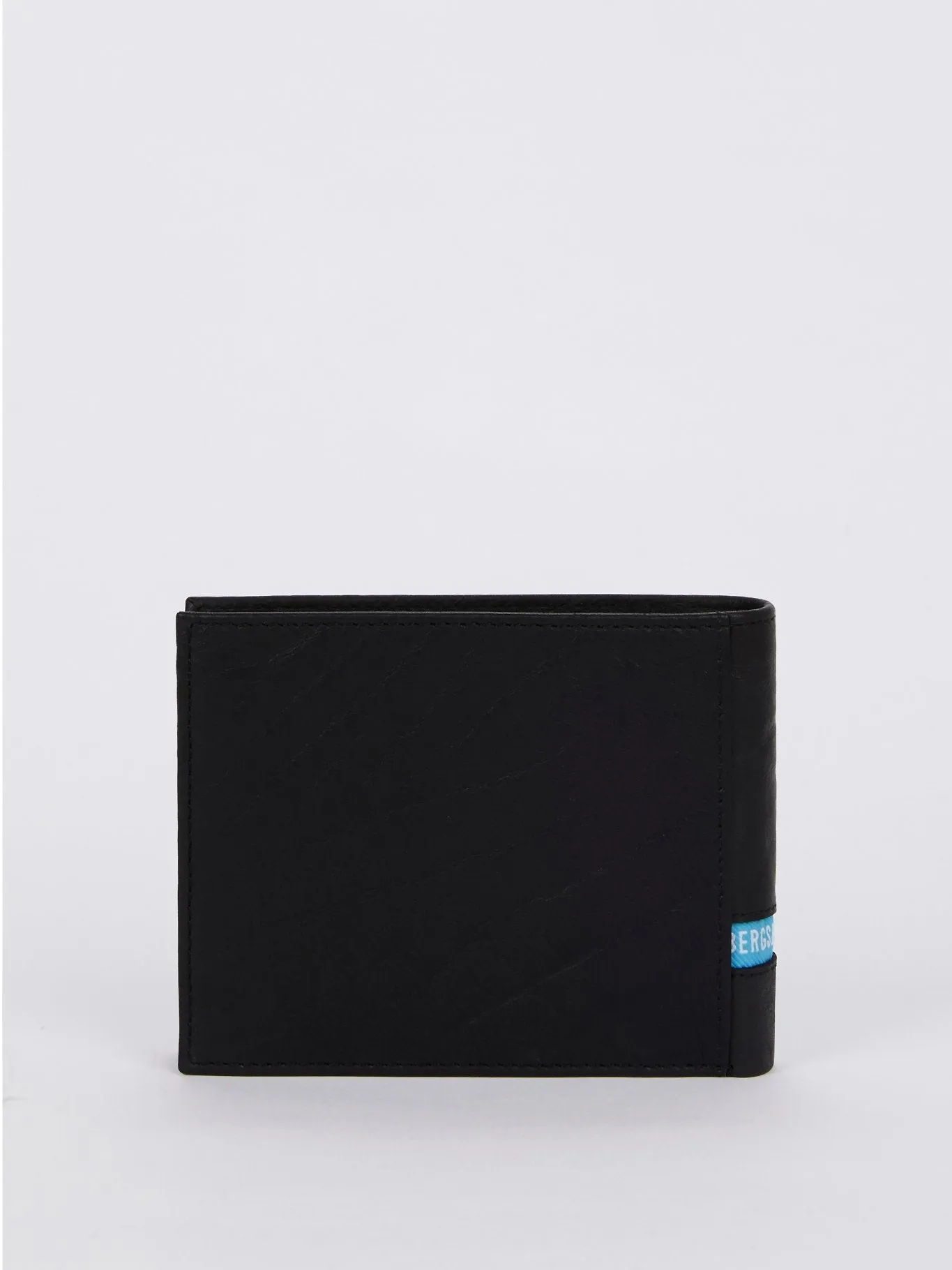 Brix 30 Black Contrast Lining Leather Wallet (Billfold 7 C/C with Coin Pocket)