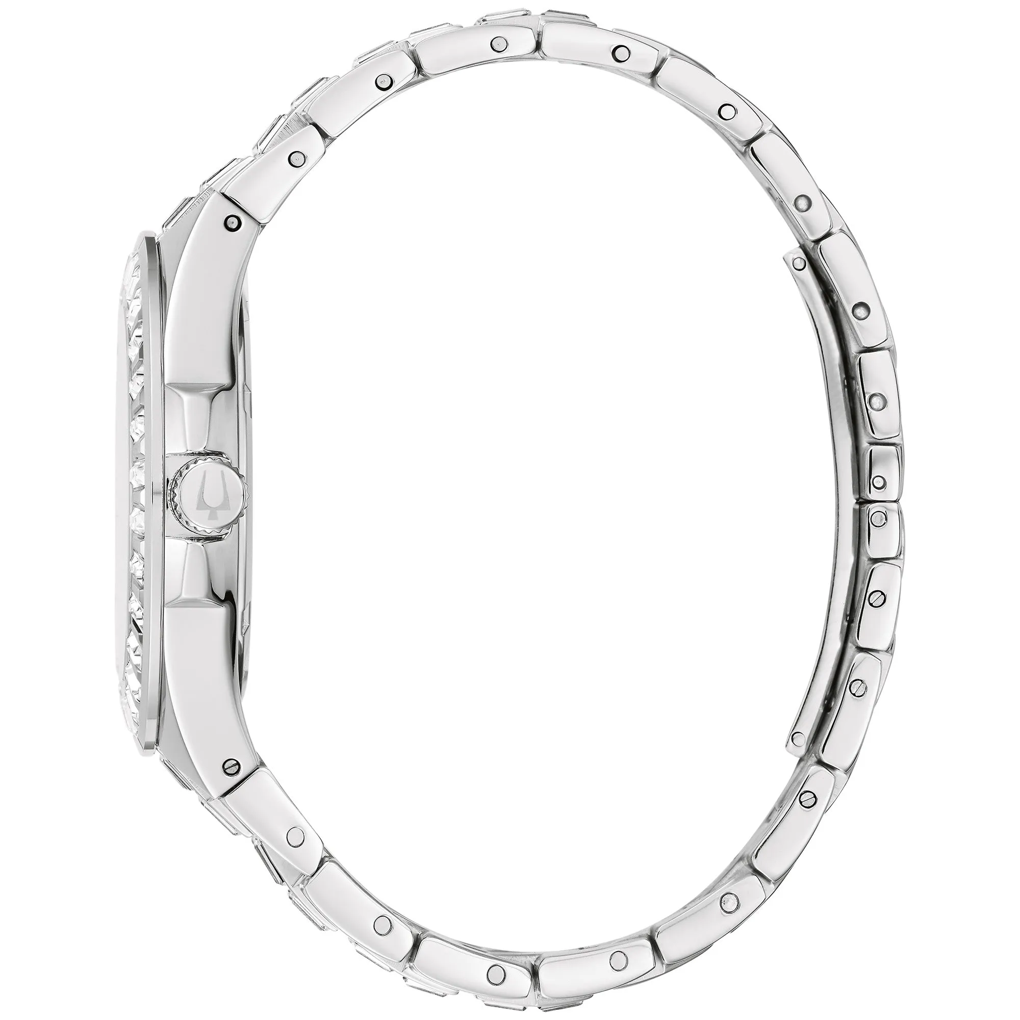 Bulova Dress/Classic Crystal Mens Watch Stainless Steel