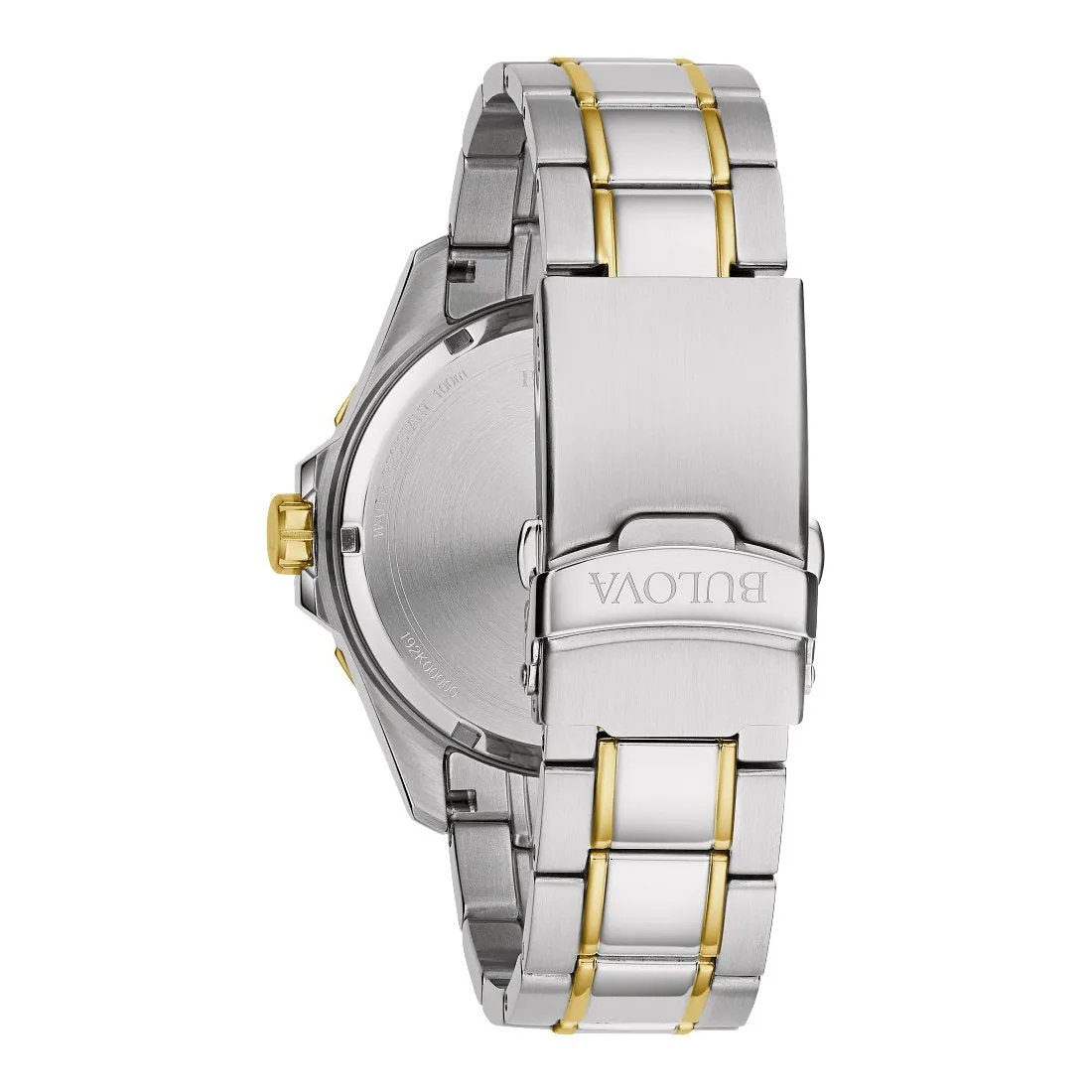 Bulova Marine Star Mens Two Tone Blue Dial Watch