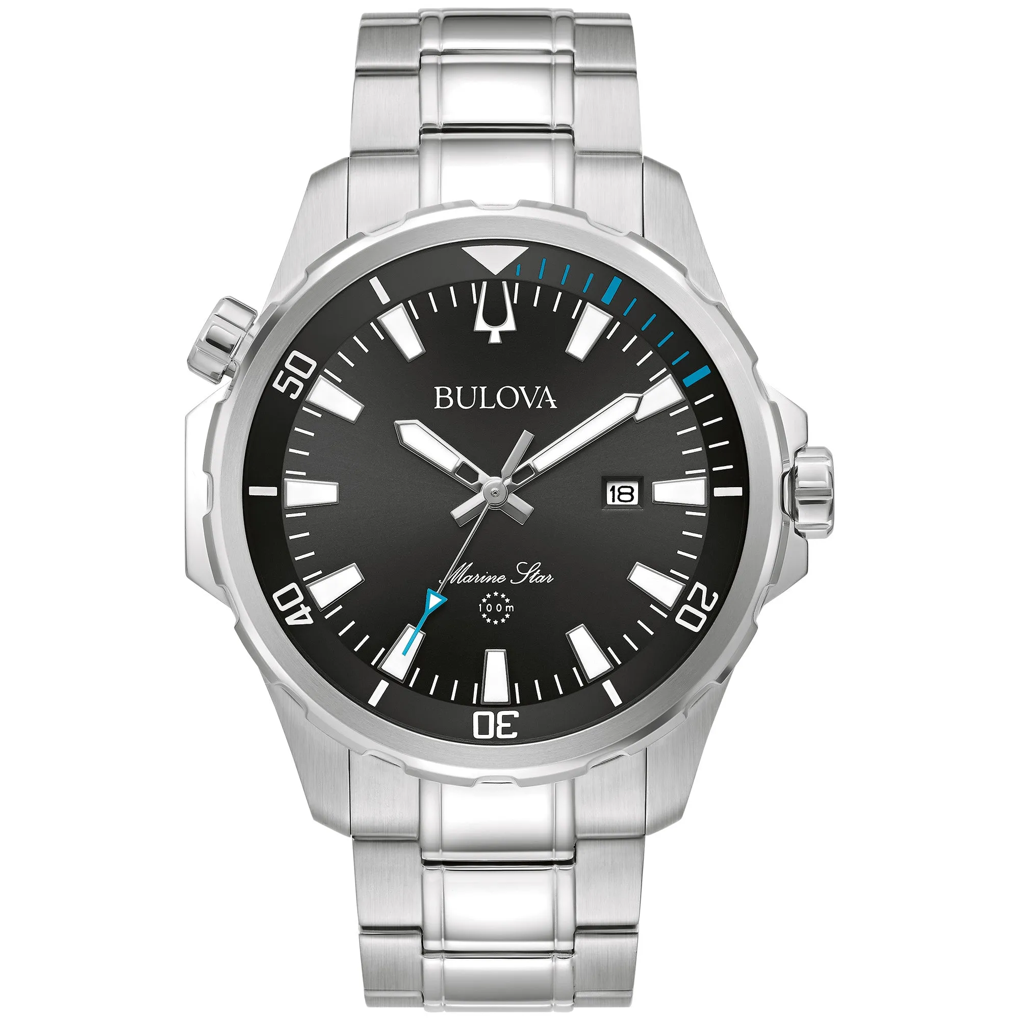 Bulova Performance Marine Star Mens Watch Stainless Steel