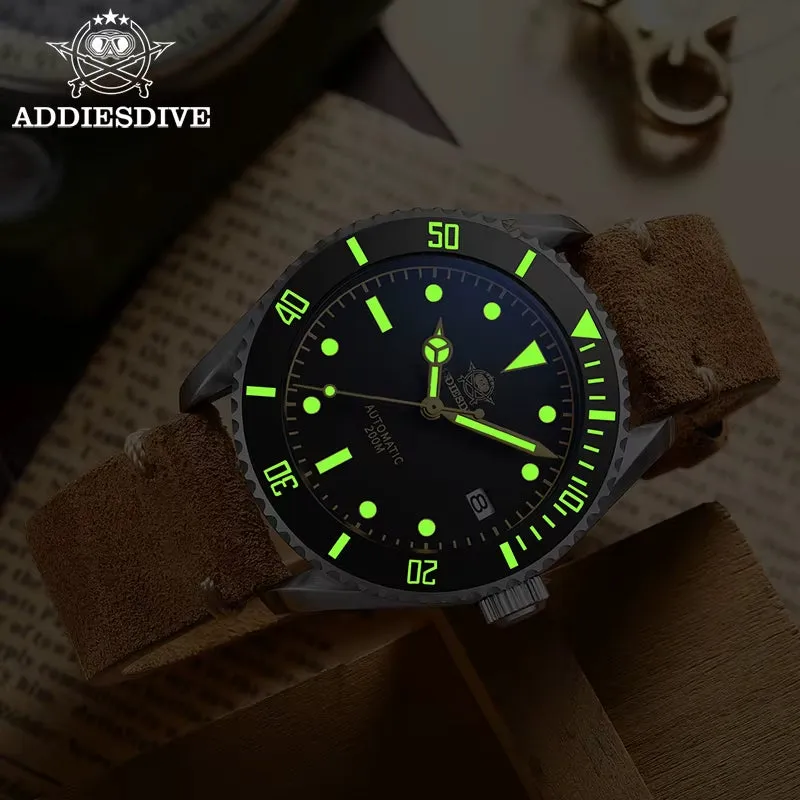 Business Vintage Leather Wrist Watch Waterproof Automatic Mechanical Steel Watch Man European American Casual Watch