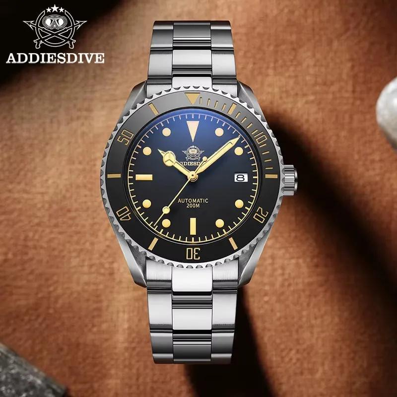 Business Vintage Leather Wrist Watch Waterproof Automatic Mechanical Steel Watch Man European American Casual Watch