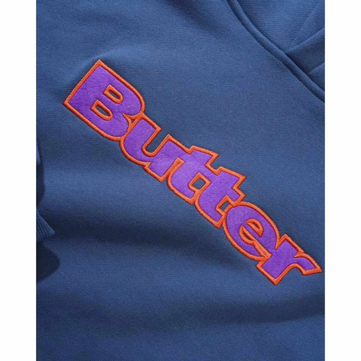 Butter Goods - Felt Logo Applique Hoodie Denim