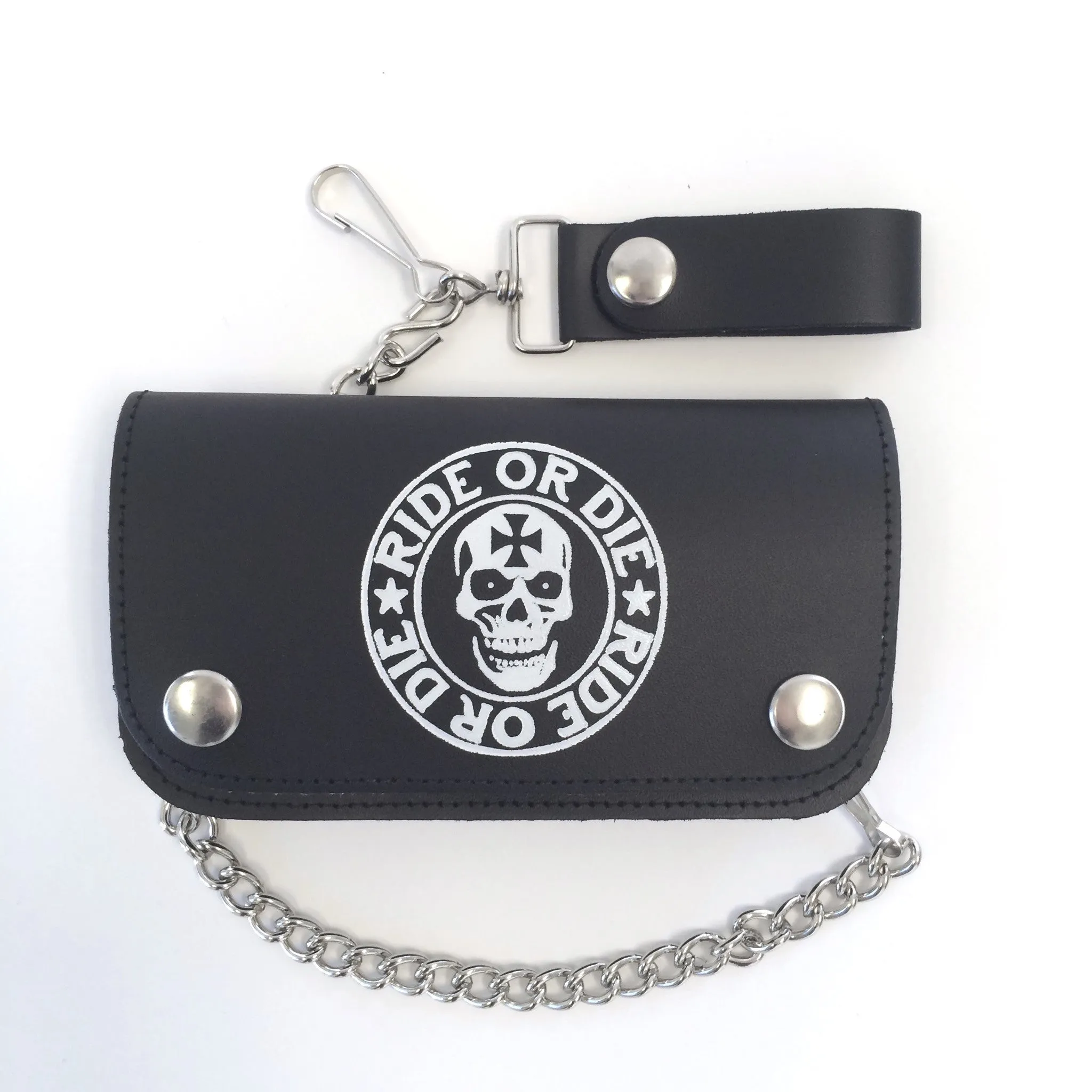 BW402-55. 6" Biker Wallet- Ride or Die
