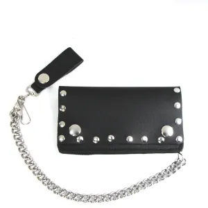 BW402R  6" Studded Biker Wallet