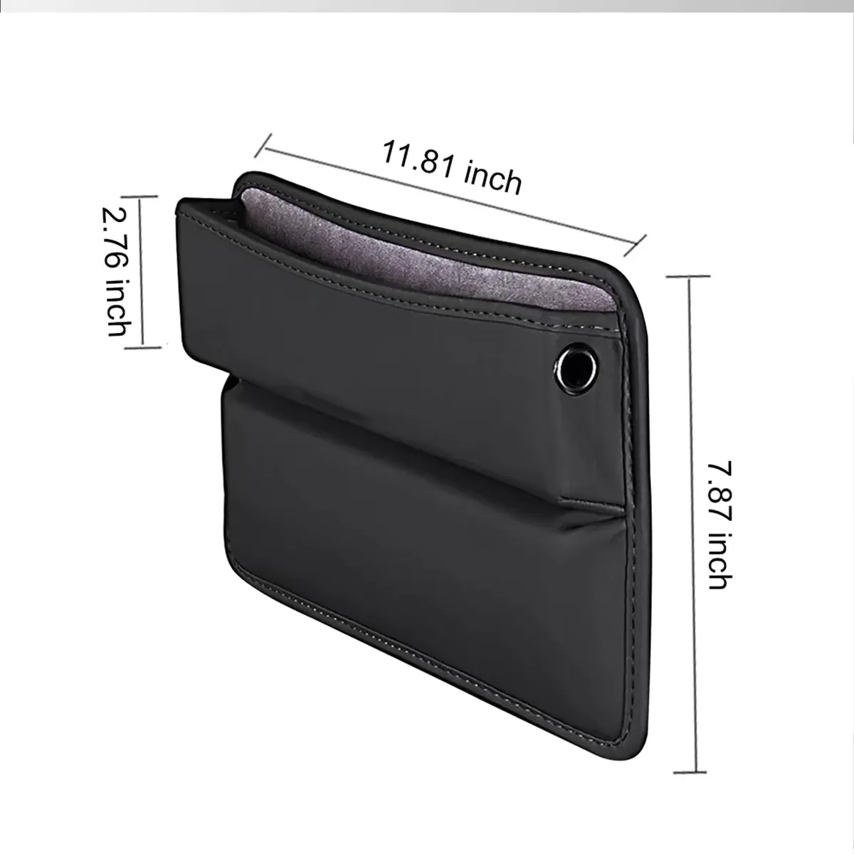 Car Seat Gap Filler Organizer, Custom-Fit For Car, Multifunctional PU Leather Console Side Pocket Organizer for Cellphones, Cards, Wallets, Keys WAMB226