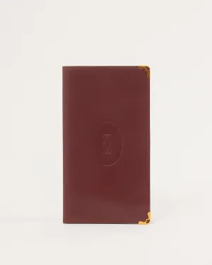 Cartier Burgundy Leather Wallet