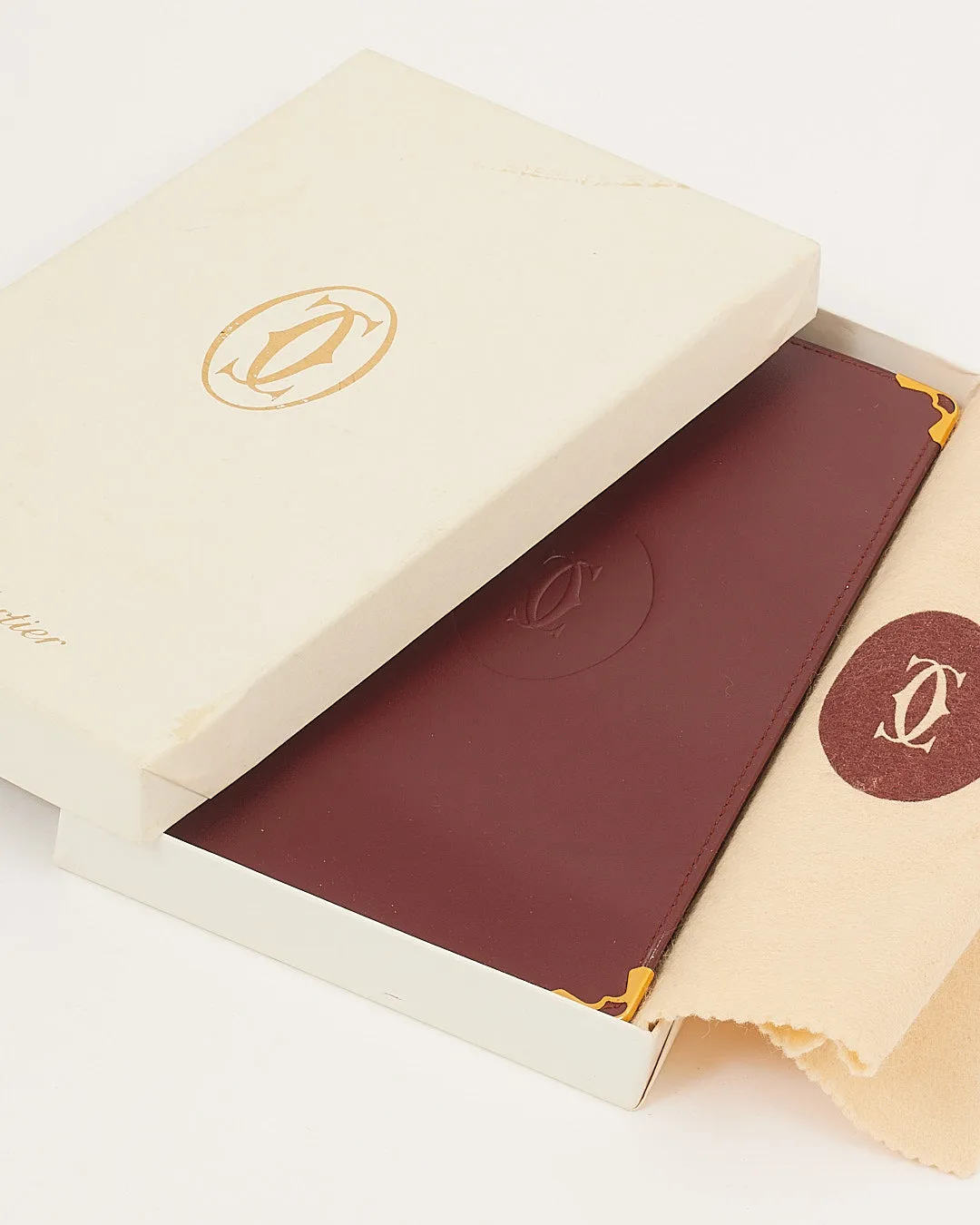 Cartier Burgundy Leather Wallet