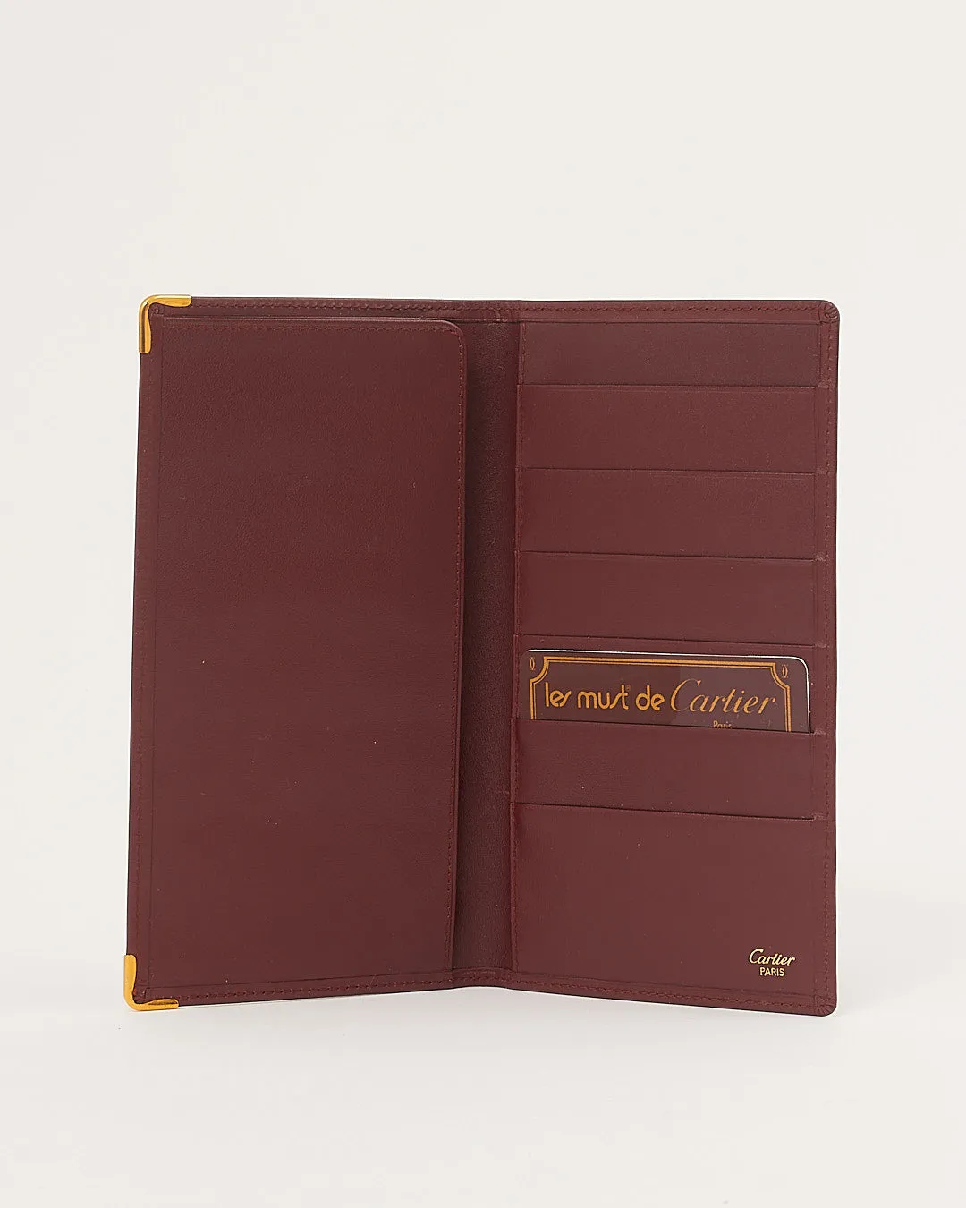 Cartier Burgundy Leather Wallet