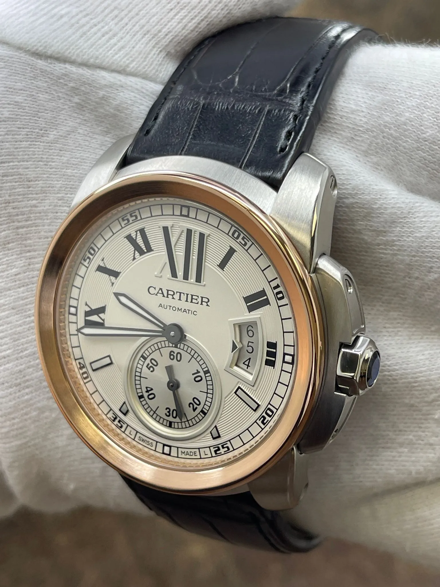 Cartier Calibre de Cartier W7100036 Silver Dial Automatic Men's Watch