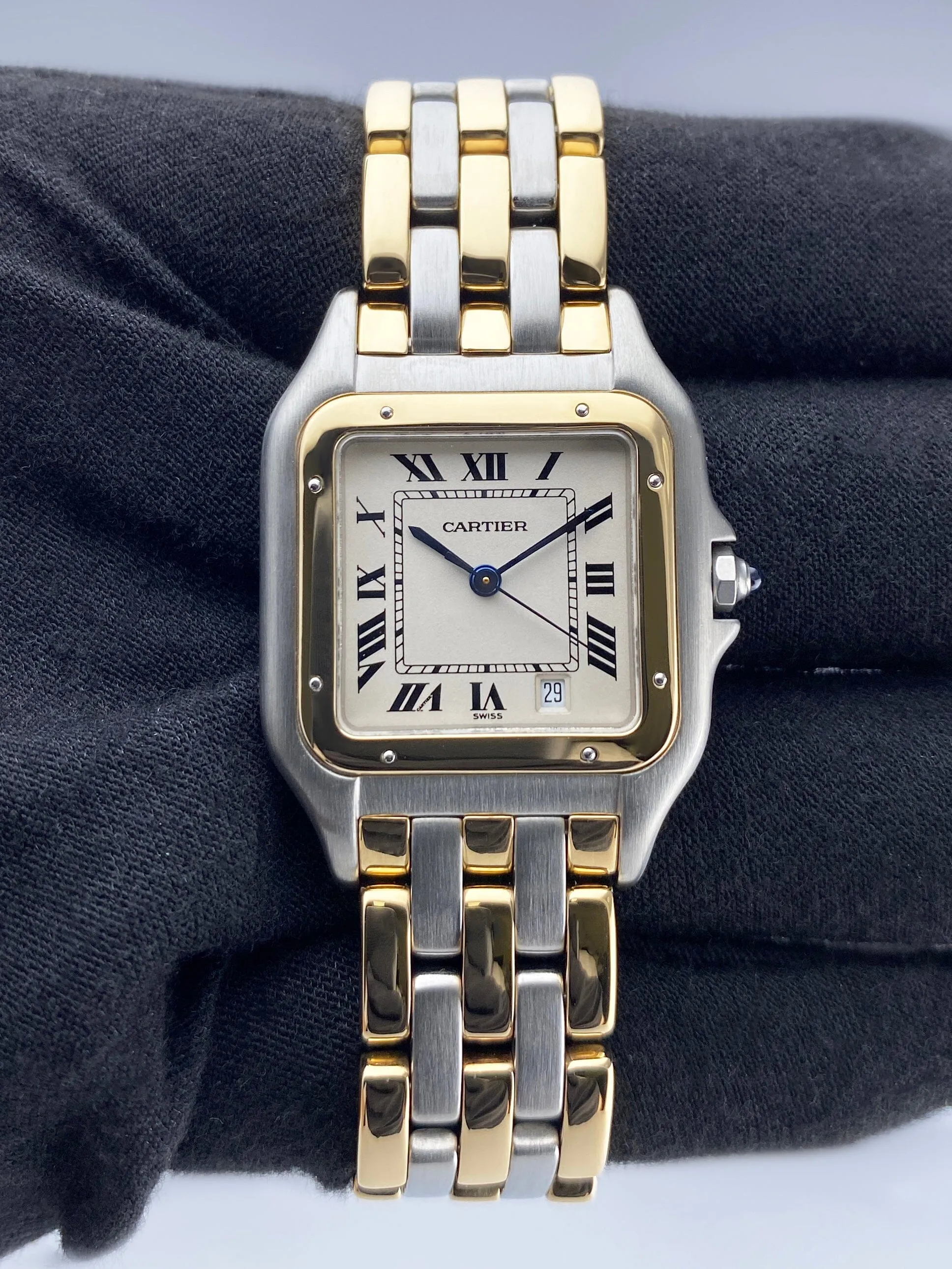 Cartier Panthere W25028B8 Three Row Midsize Ladies Watch
