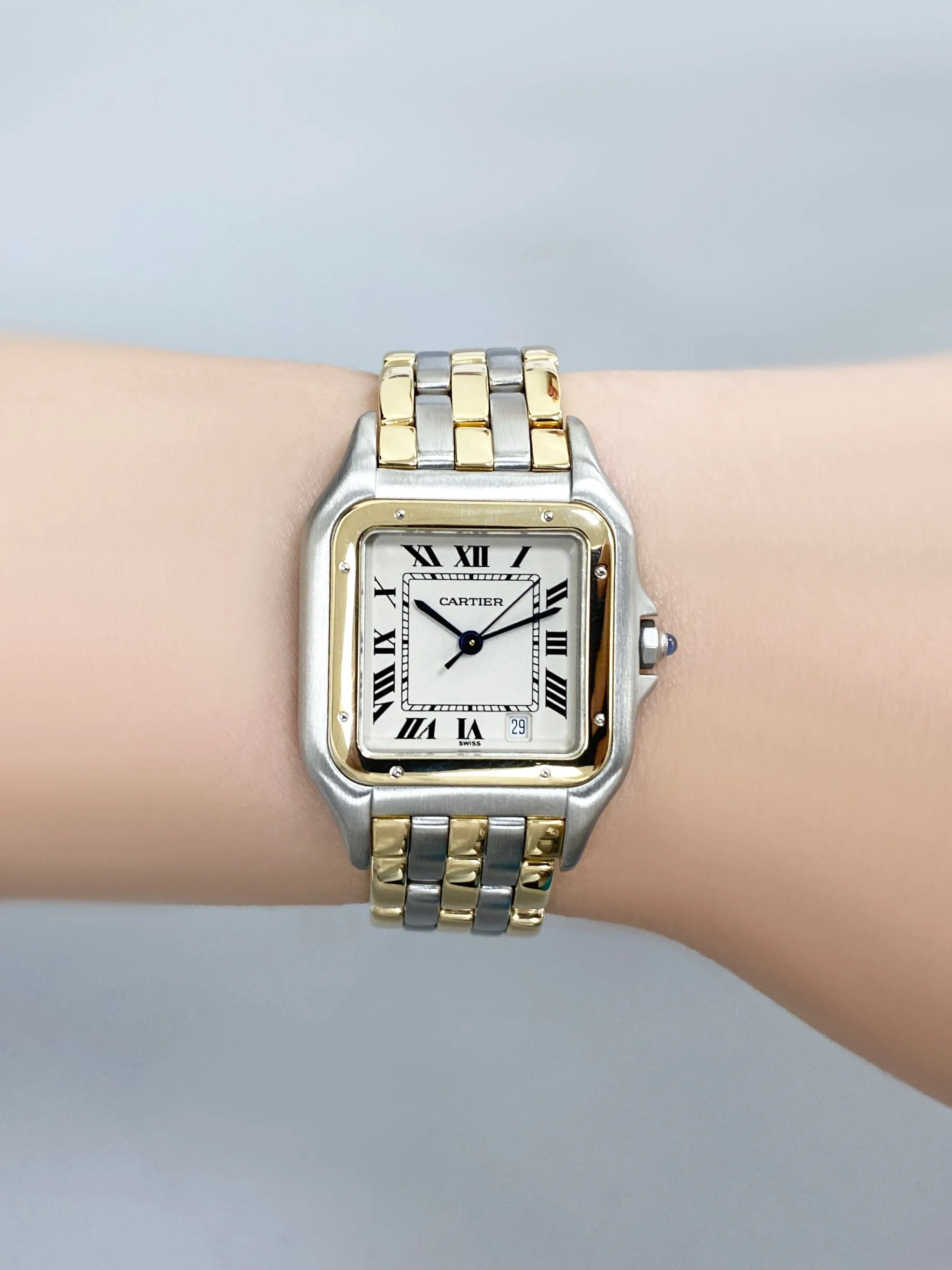 Cartier Panthere W25028B8 Three Row Midsize Ladies Watch