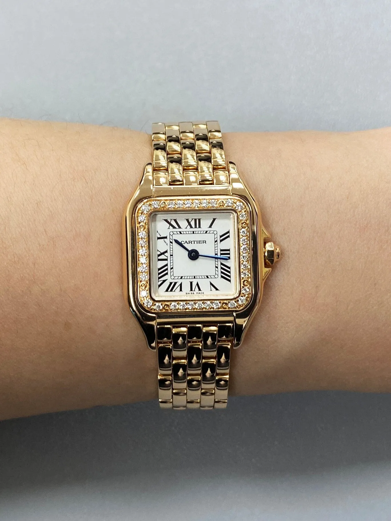 Cartier Panthere WJPN0008 Diamond 18K Rose Gold Ladies Watch Box/Papers