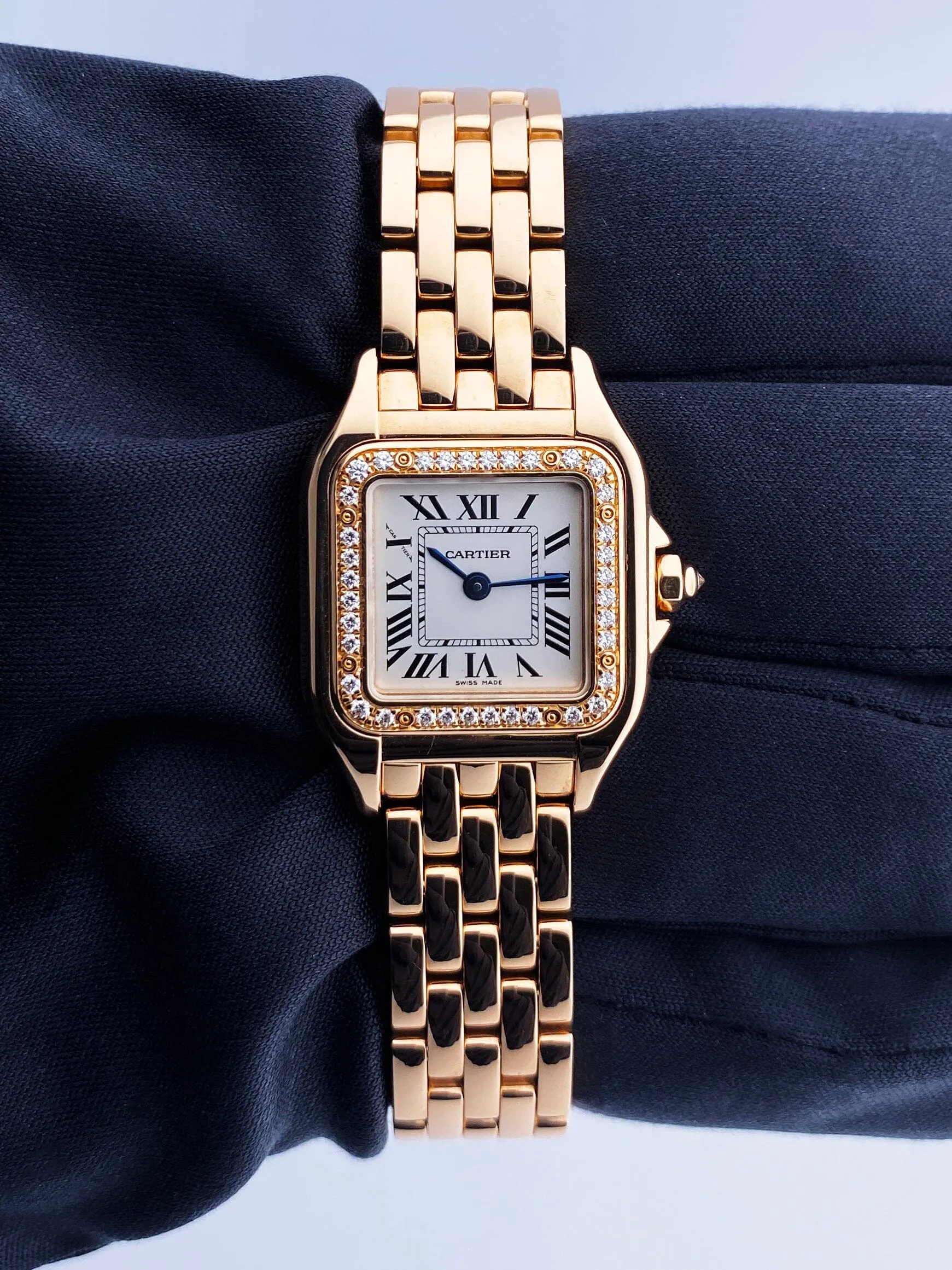 Cartier Panthere WJPN0008 Diamond 18K Rose Gold Ladies Watch Box/Papers