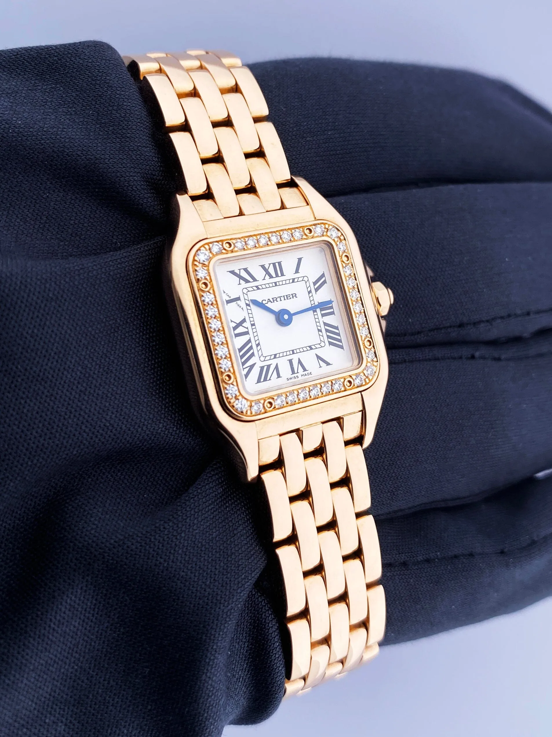 Cartier Panthere WJPN0008 Diamond 18K Rose Gold Ladies Watch Box/Papers