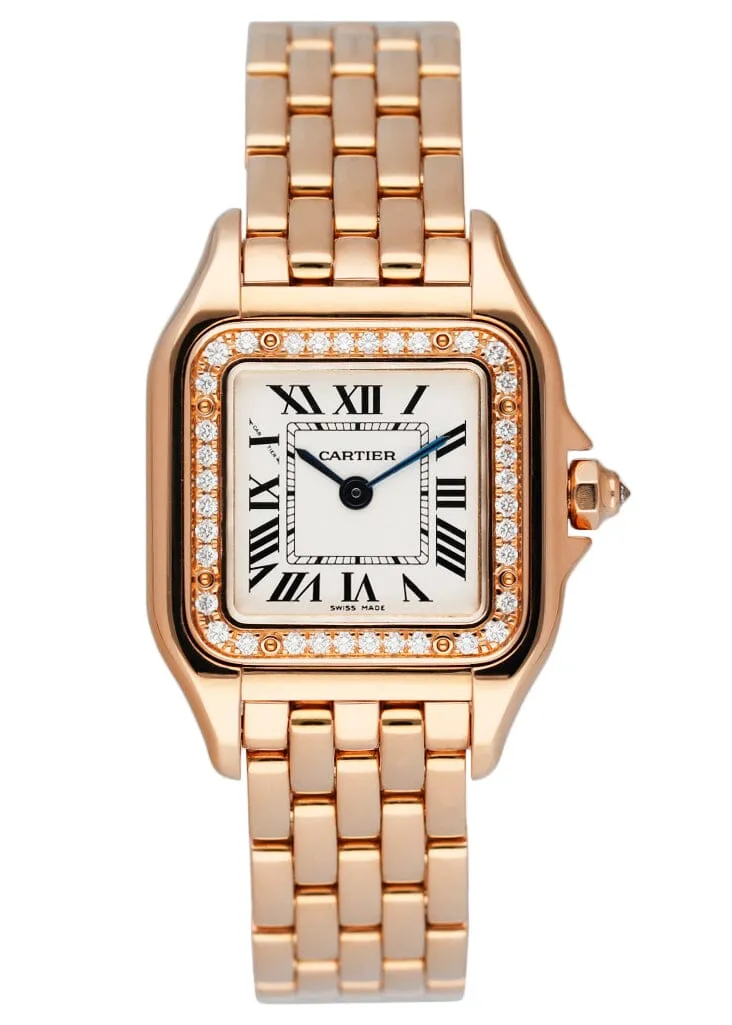 Cartier Panthere WJPN0008 Diamond 18K Rose Gold Ladies Watch Box/Papers