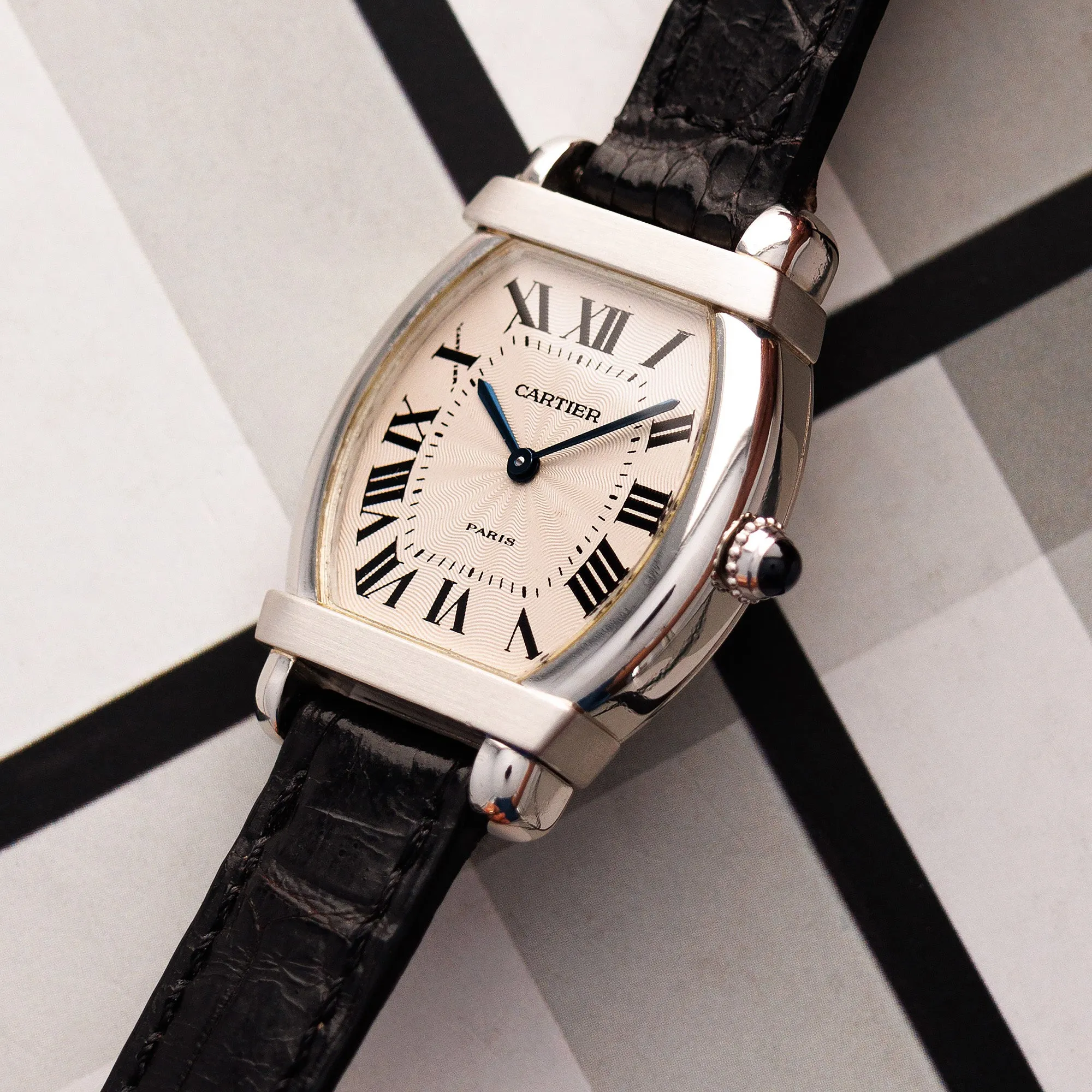 Cartier Platinum Chinoise Tortue Watch
