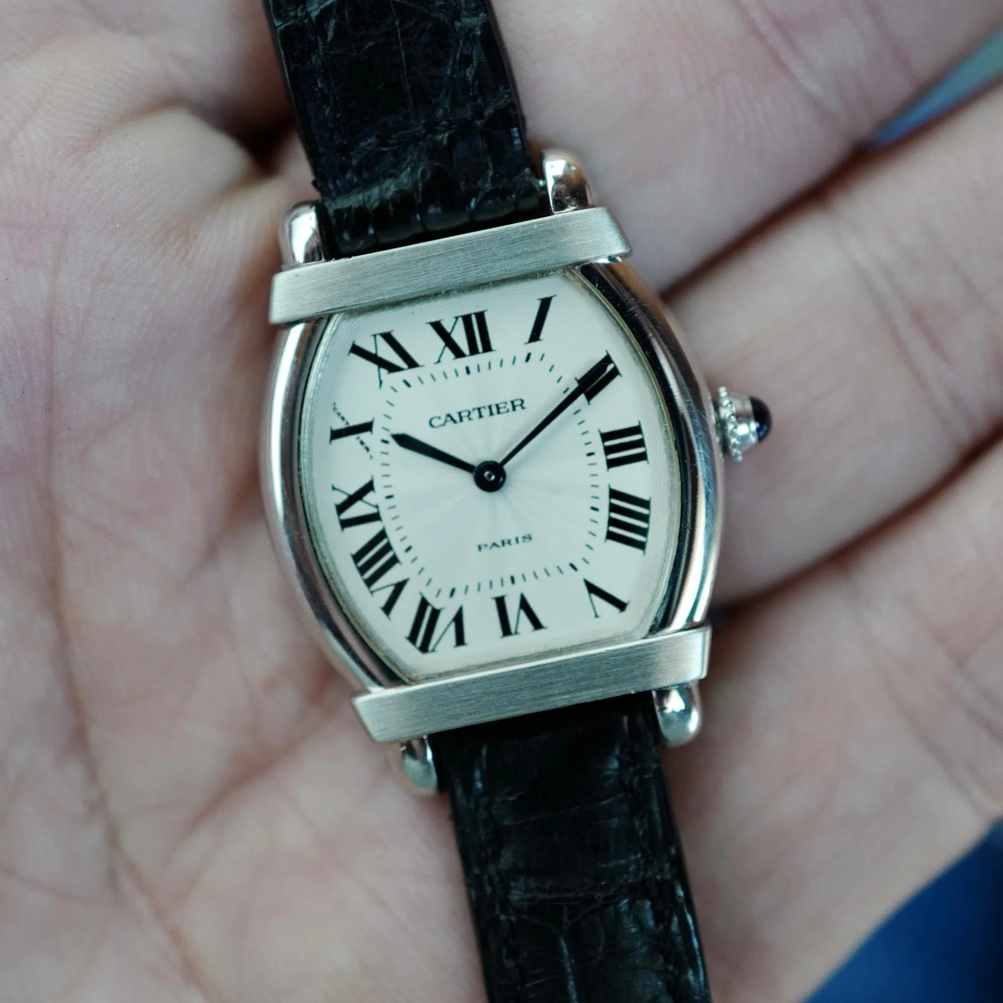 Cartier Platinum Chinoise Tortue Watch