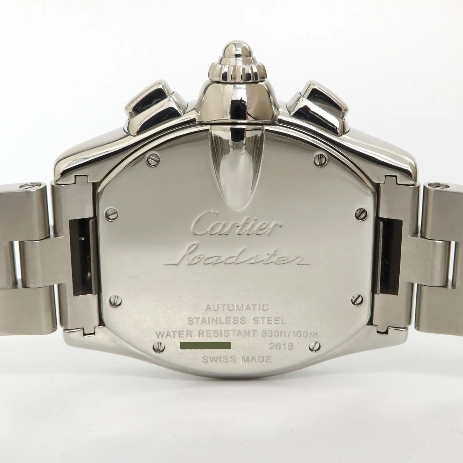 Cartier Roadster Chronograph Black Dial Stainless Steel Automatic W62020X6 2618