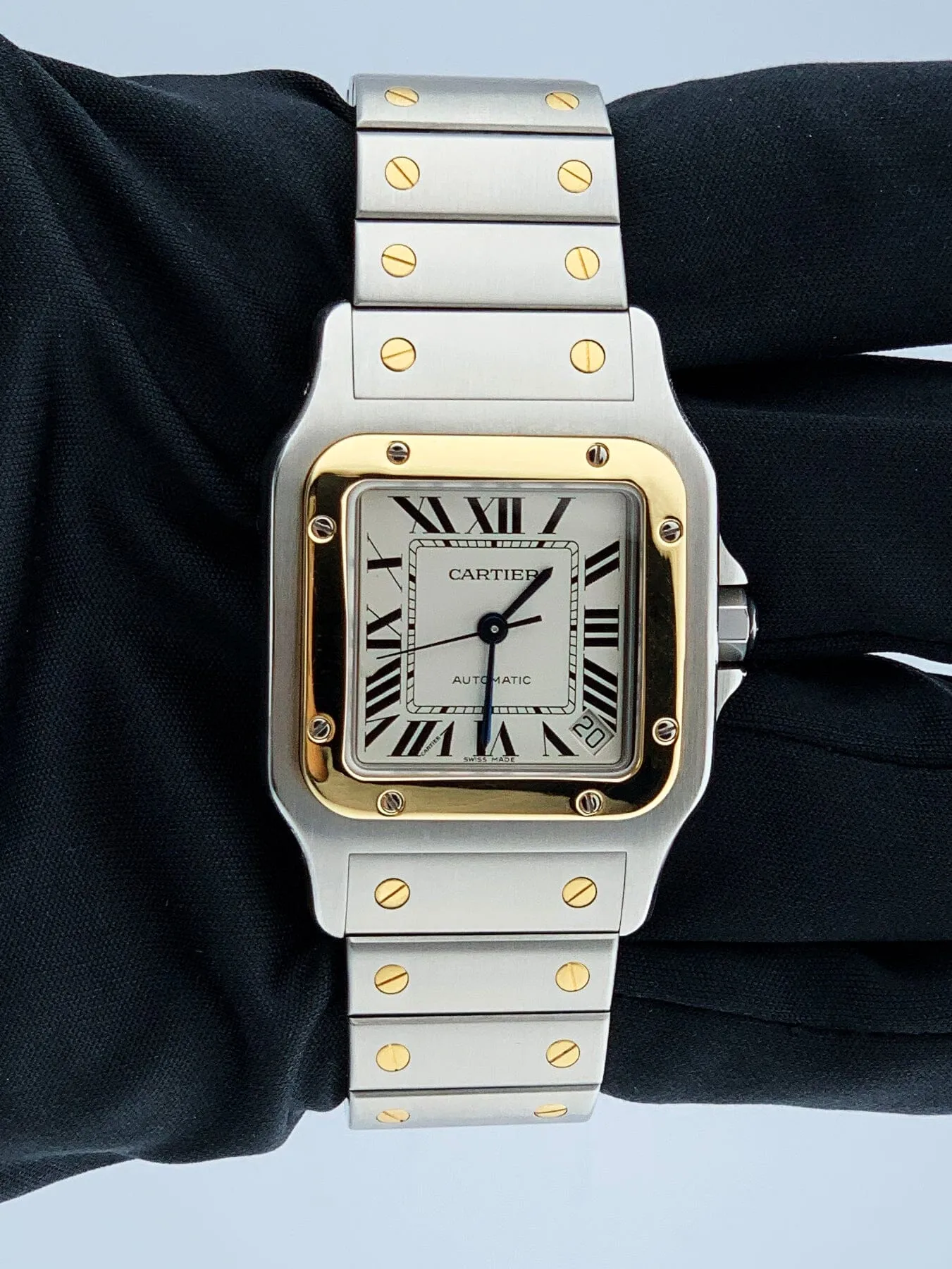 Cartier Santos Galbee W20099C4 Two-Tone Mens Watch