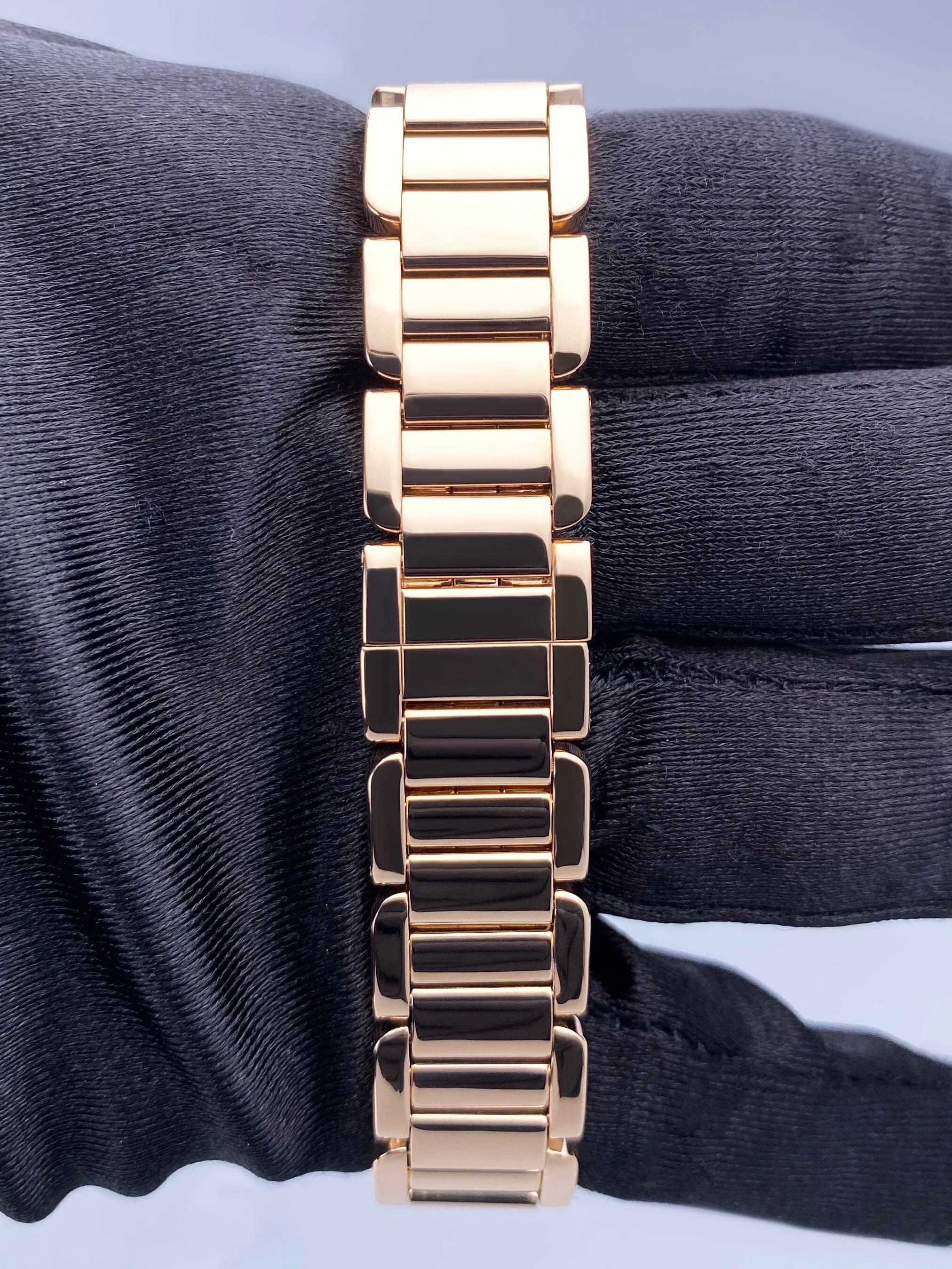 Cartier Tank Anglaise W5310013 18K Rose Gold Ladies Watch Box Papers