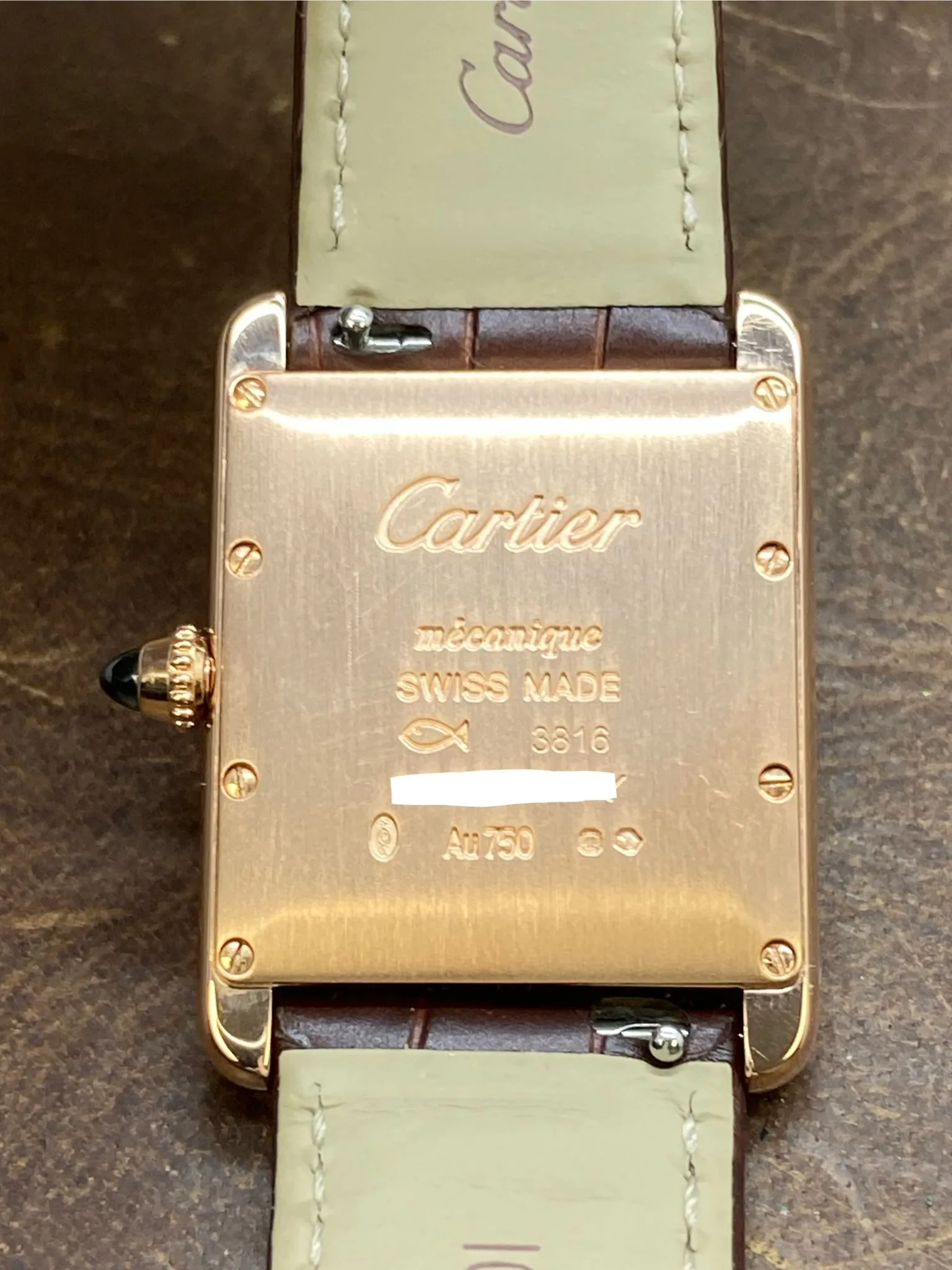Cartier Tank Louis Cartier Large 25,5mm WGTA0011  Silver Dial Hand Wind Watch