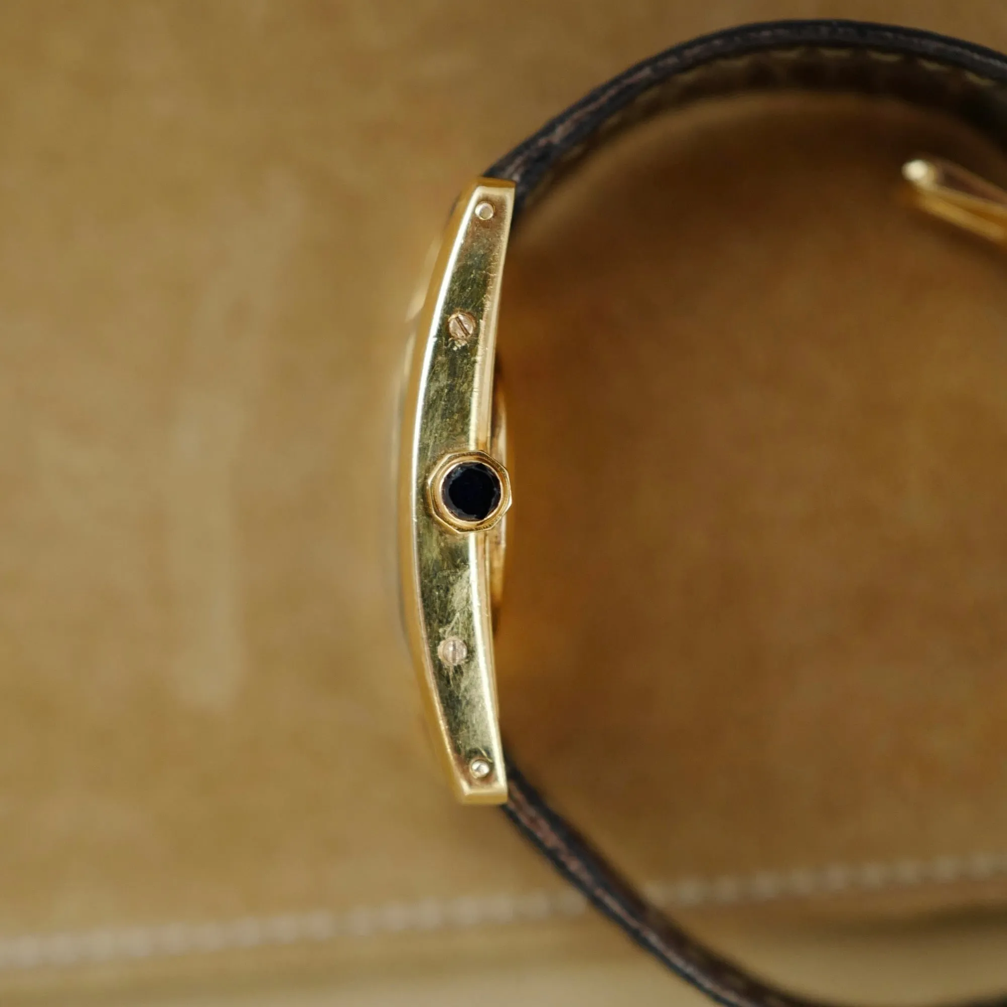 Cartier Yellow Gold Tank Cintree, Circa 1966 (New Arrival)