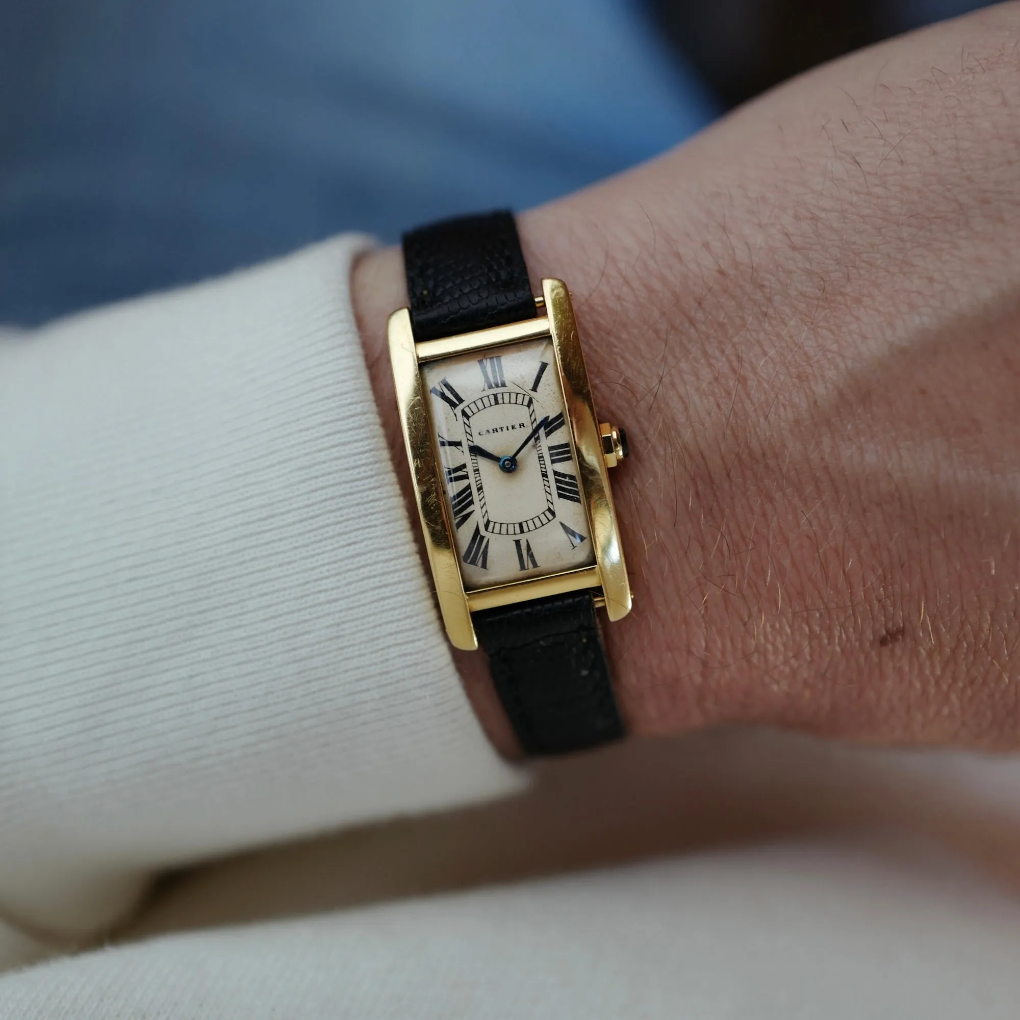 Cartier Yellow Gold Tank Cintree, Circa 1966 (New Arrival)