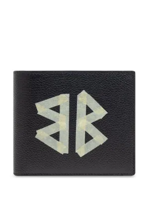 Cash tape type leather square wallet