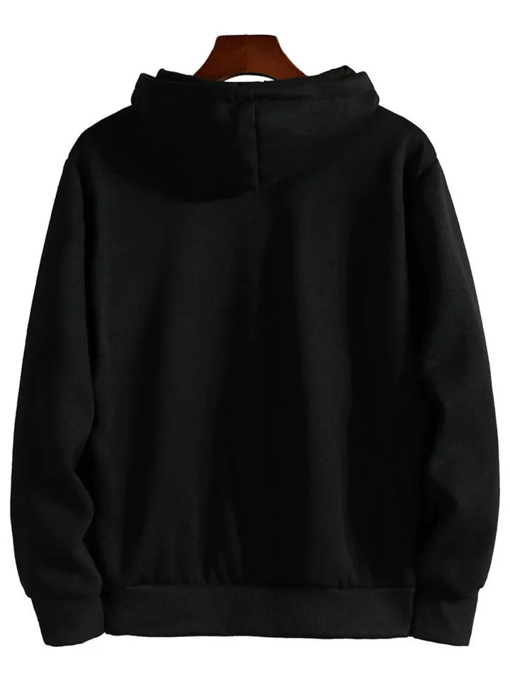 Casual Solid Color Hoodies With Pockets